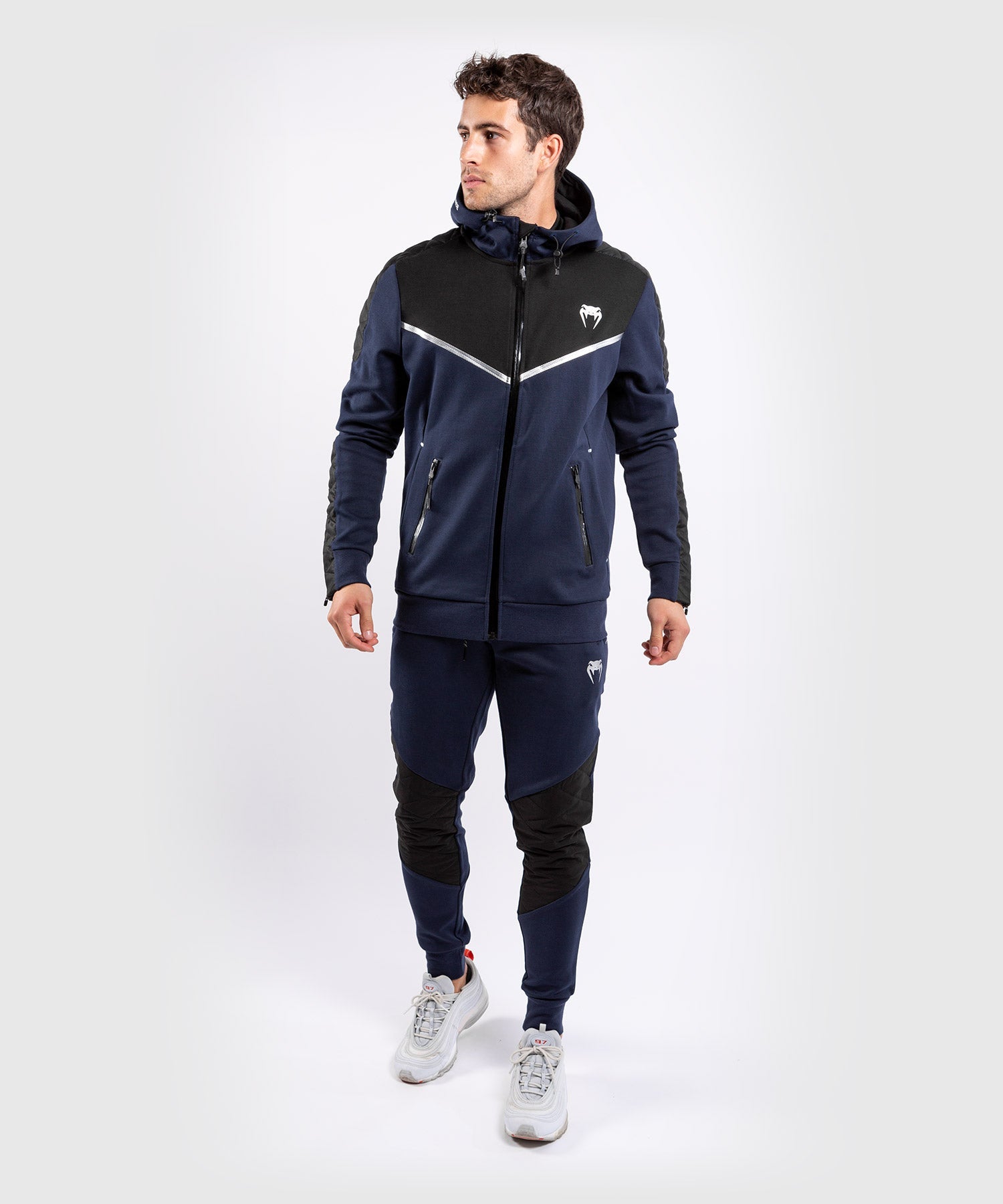venum-laser-evo-jogginghose-navy-silver image 8