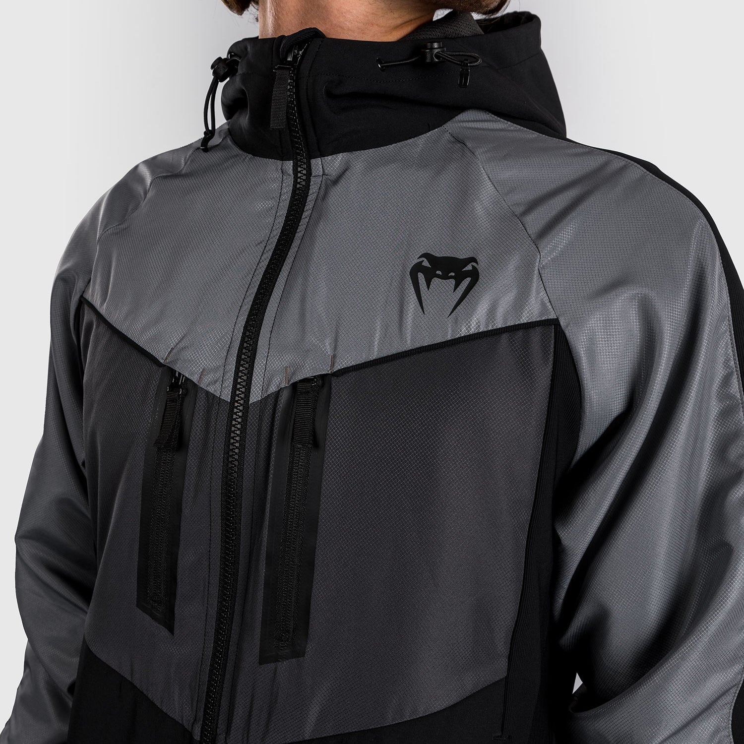 venum-laser-3-0-trainingsjacke-herren-schwarz-grau image 4