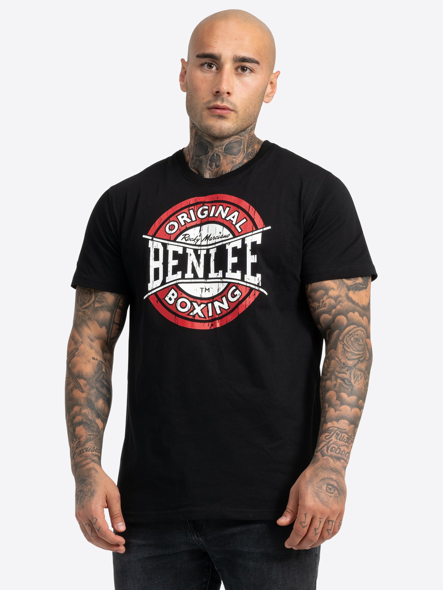 benlee-boxing-logo-t-shirt-herren-baumwoll-shirt-mit-distressed-kreis-logo image 1
