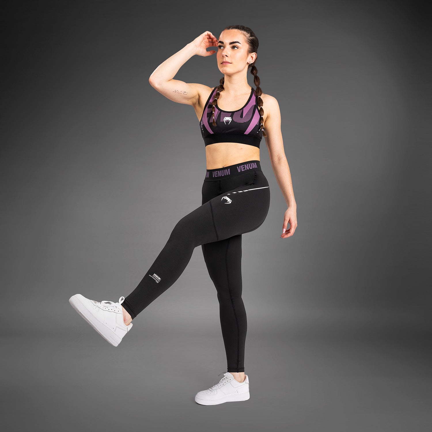 venum-adrenaline-damen-leggings-purple-schwarz image 5
