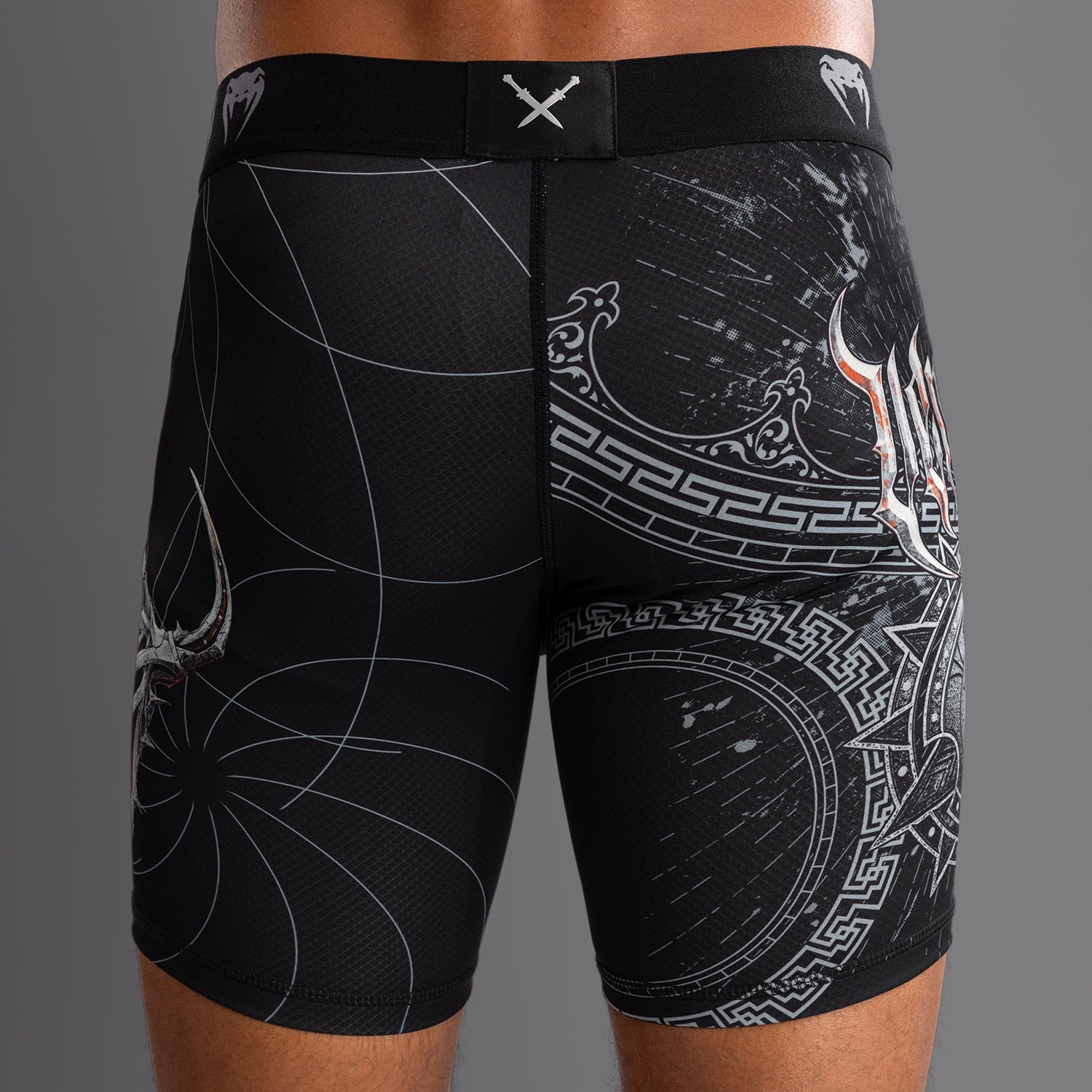 venum-gladiator-5-0-vale-tudo-shorts-herren-schwarz-silber image 2