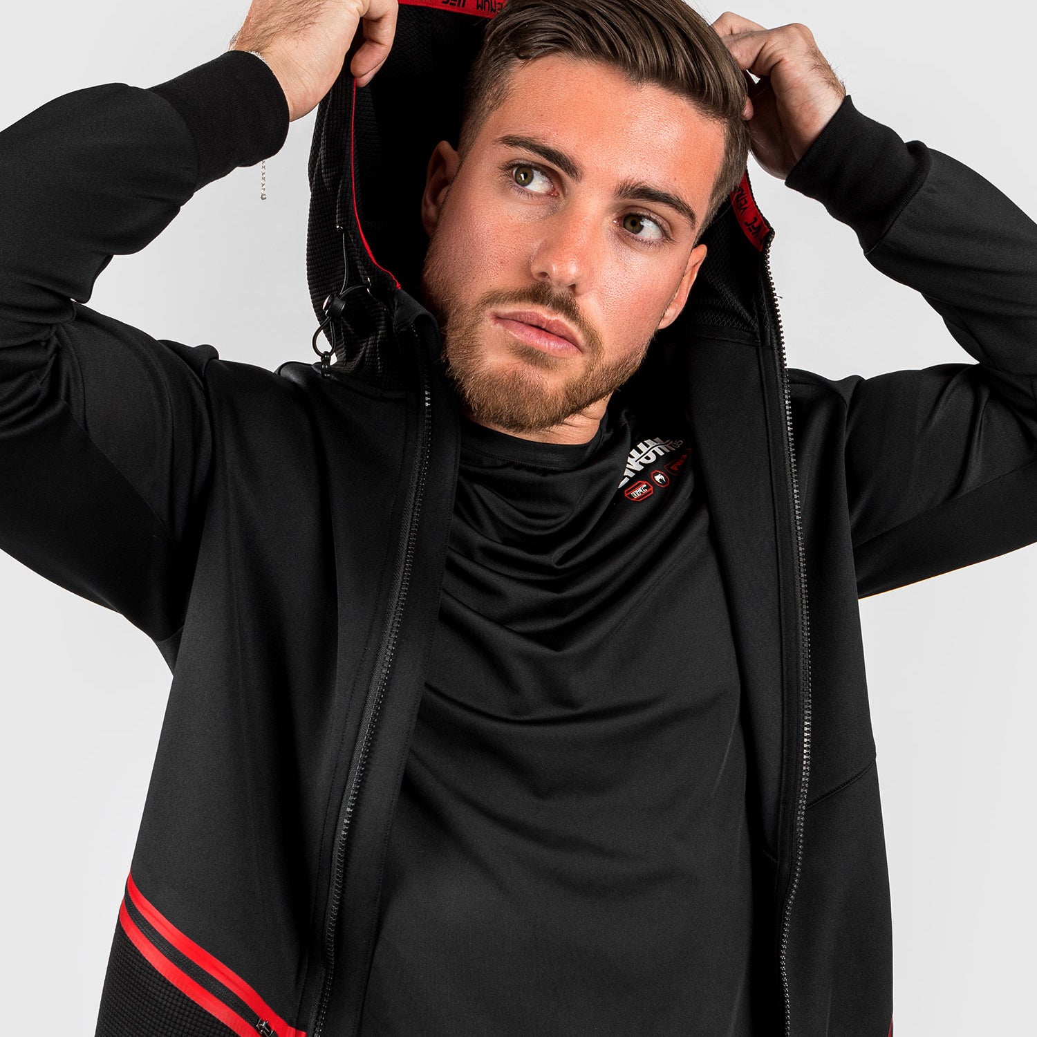 ufc-adrenaline-by-venum-fight-week-zip-hoodie-herren-schwarz image 6