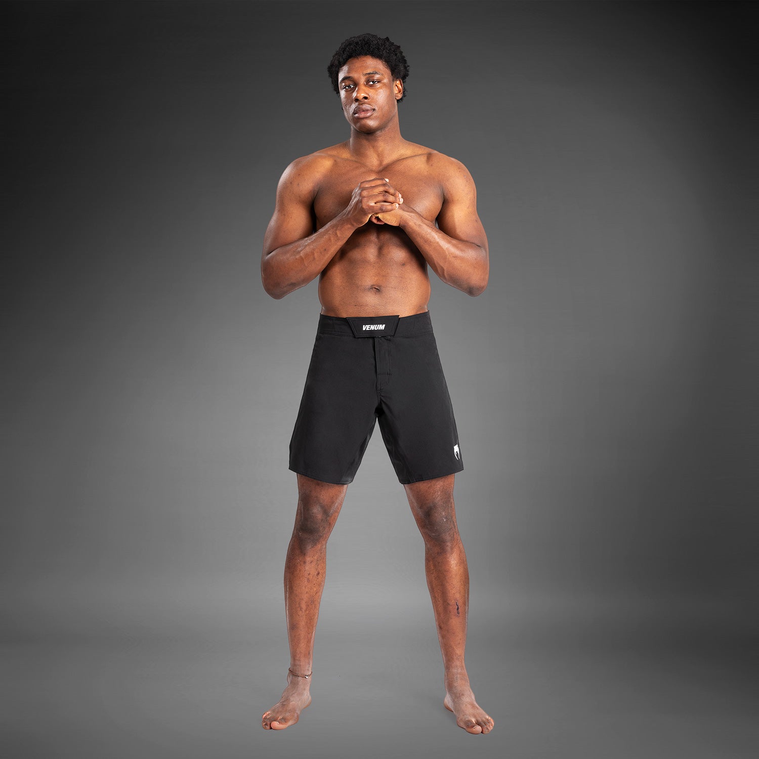 venum-tempest-herren-kampfshorts-schwarz-grau image 4