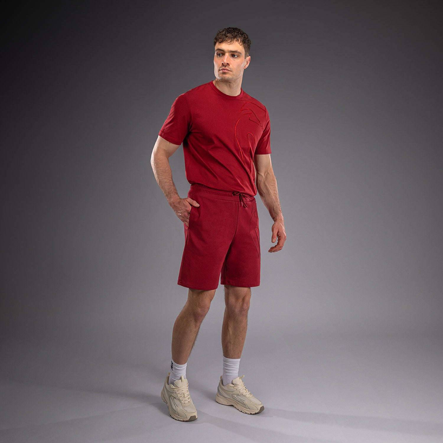 venum-giant-3d-shorts-baumwolle-herren-rot image 2