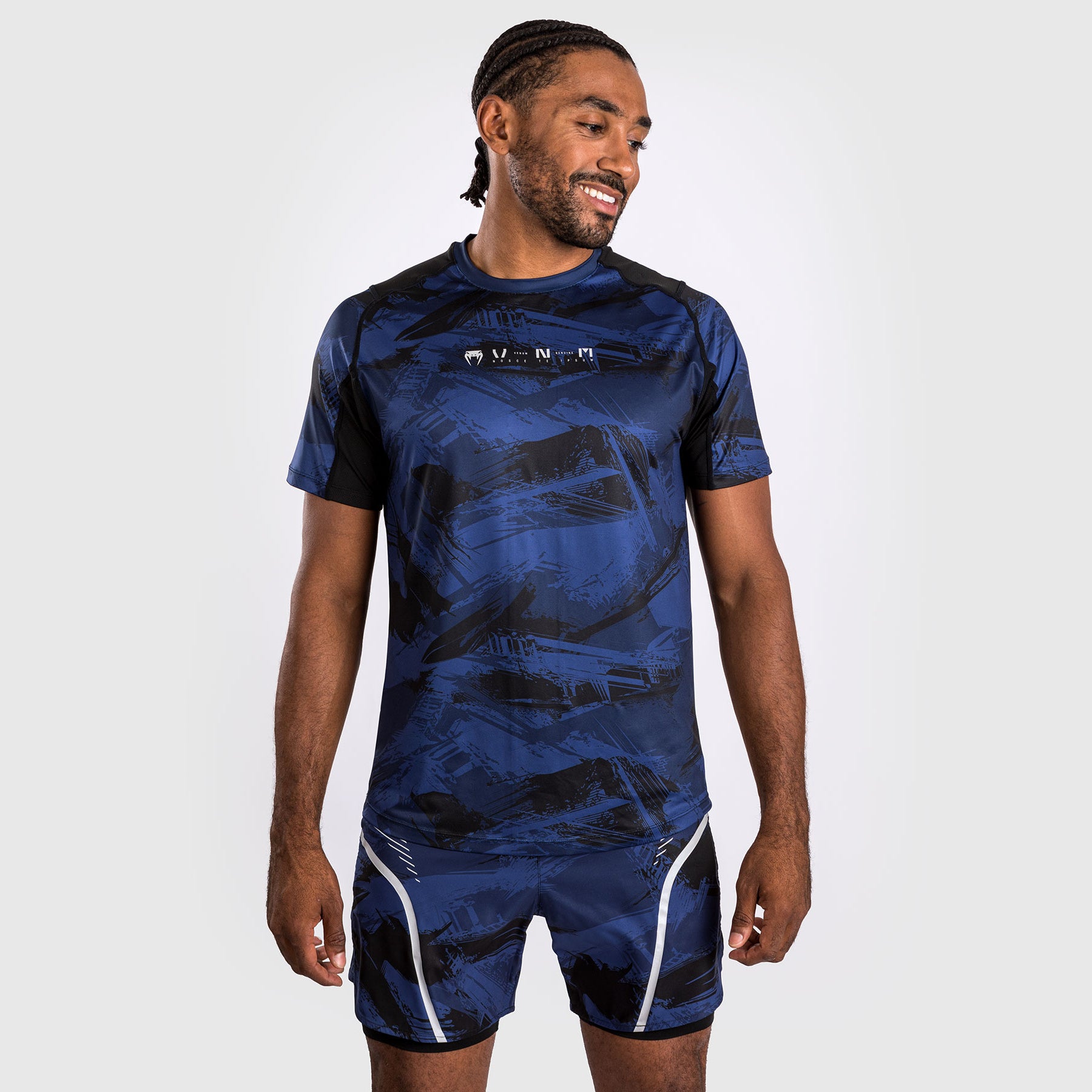 venum-electron-3-0-dry-tech-herren-t-shirt-marineblau image 5