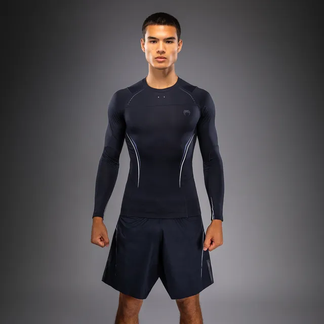 venum-g-core-langarm-rashguard-herren-marineblau-wei image 1