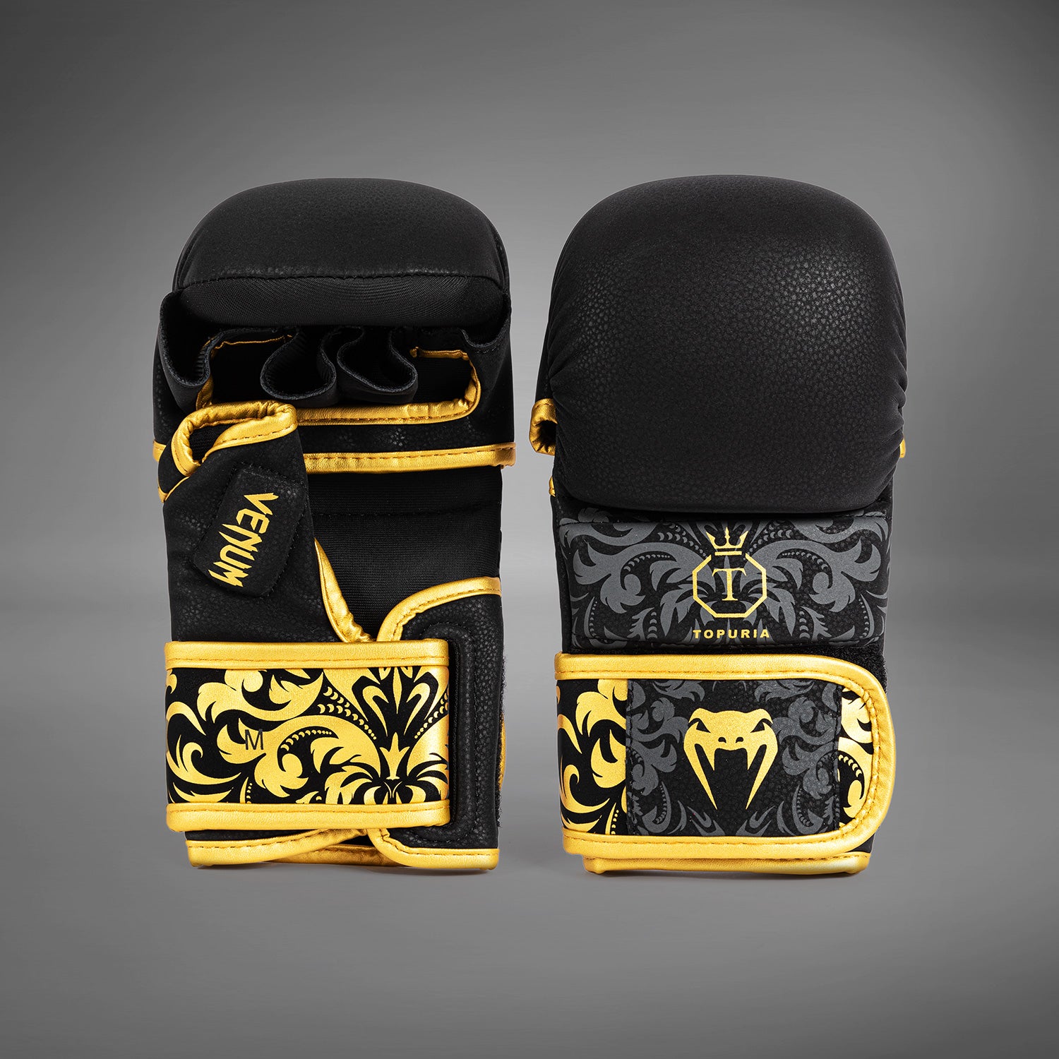 venum-x-topuria-unmatched-edition-mma-sparringhandschuhe-schwarz-gold image 2