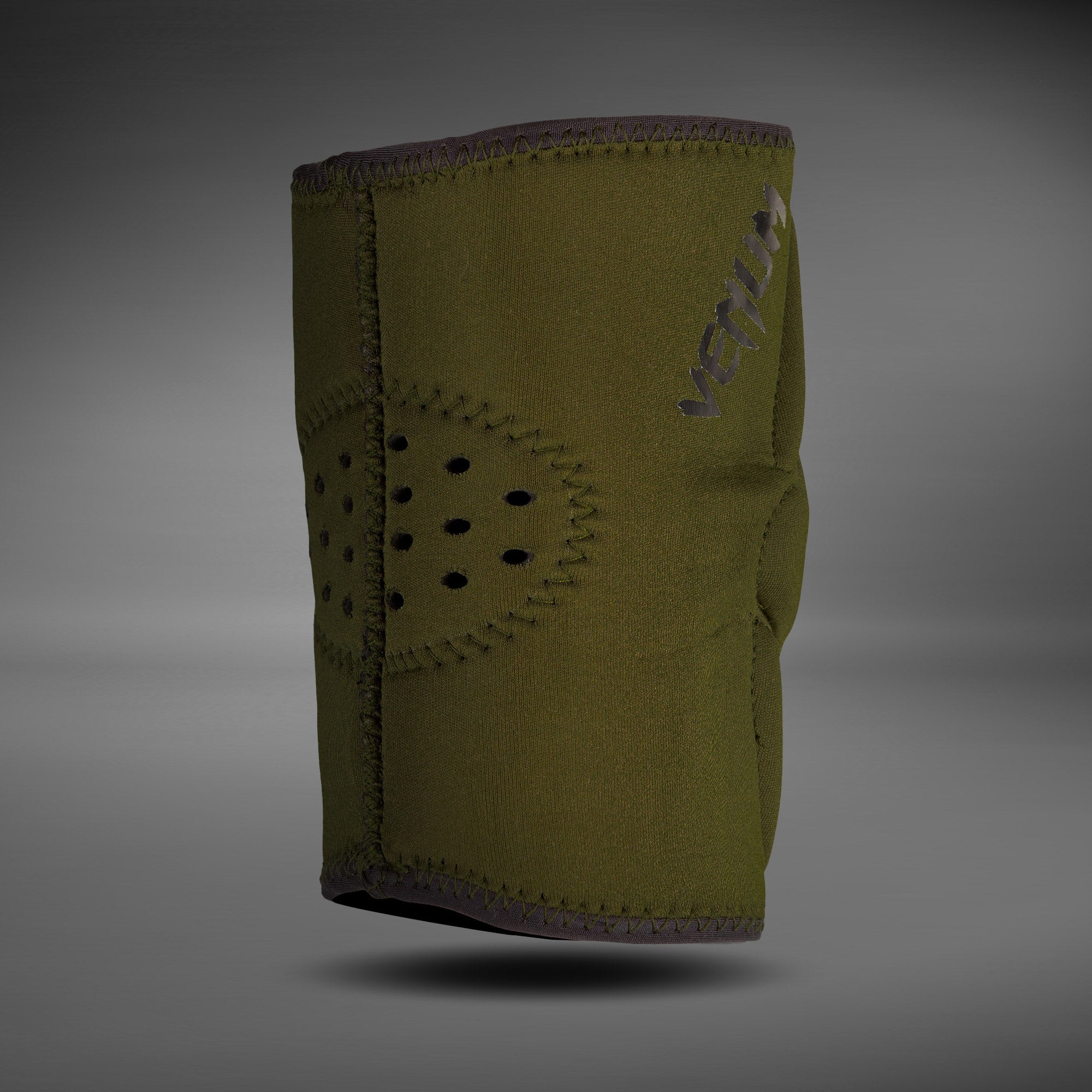 venum-kontact-gel-knieschoner-khaki-schwarz image 2