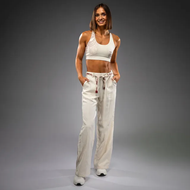 venum-serpenti-damen-hose-elfenbein-burgunder image 1