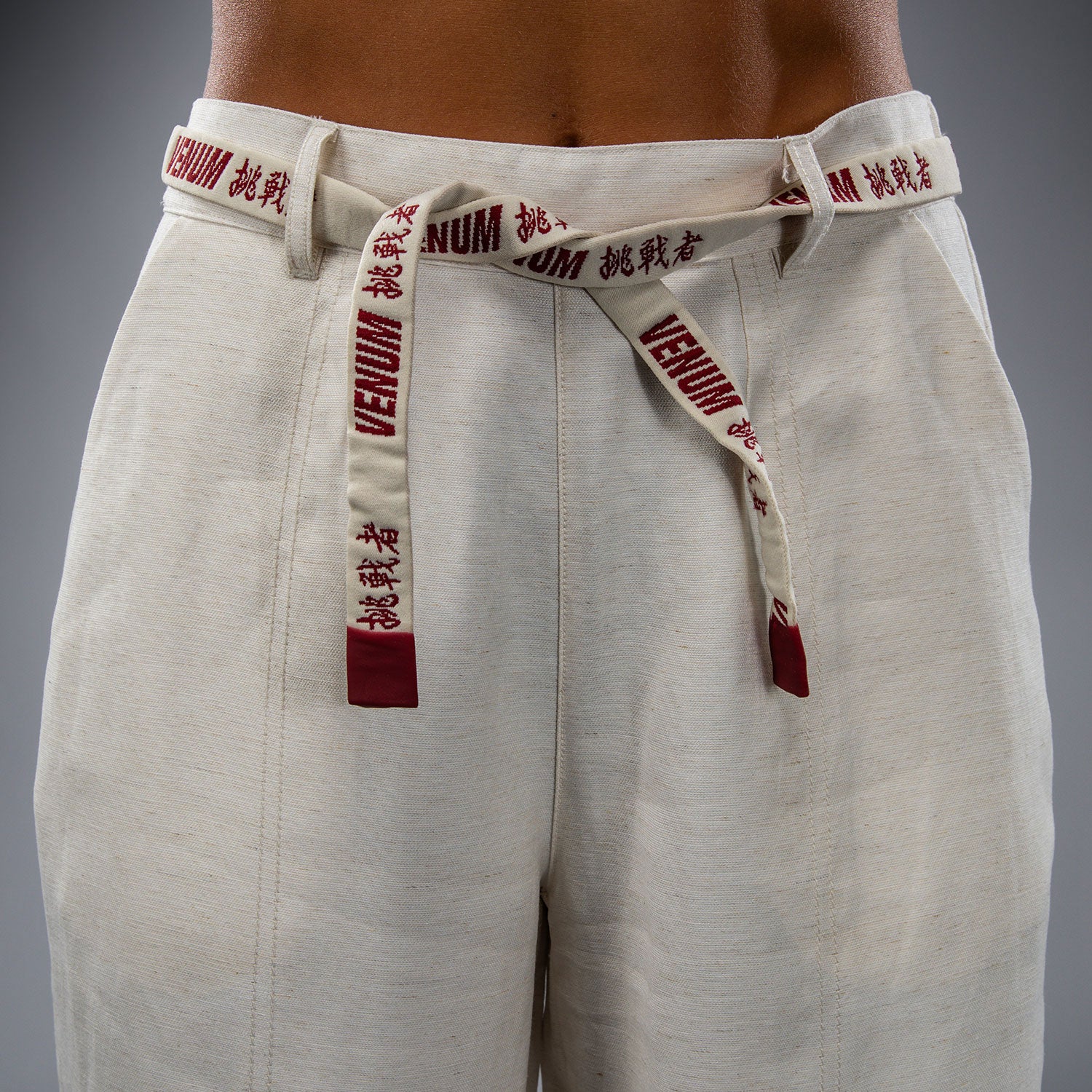 venum-serpenti-damen-hose-elfenbein-burgunder image 6