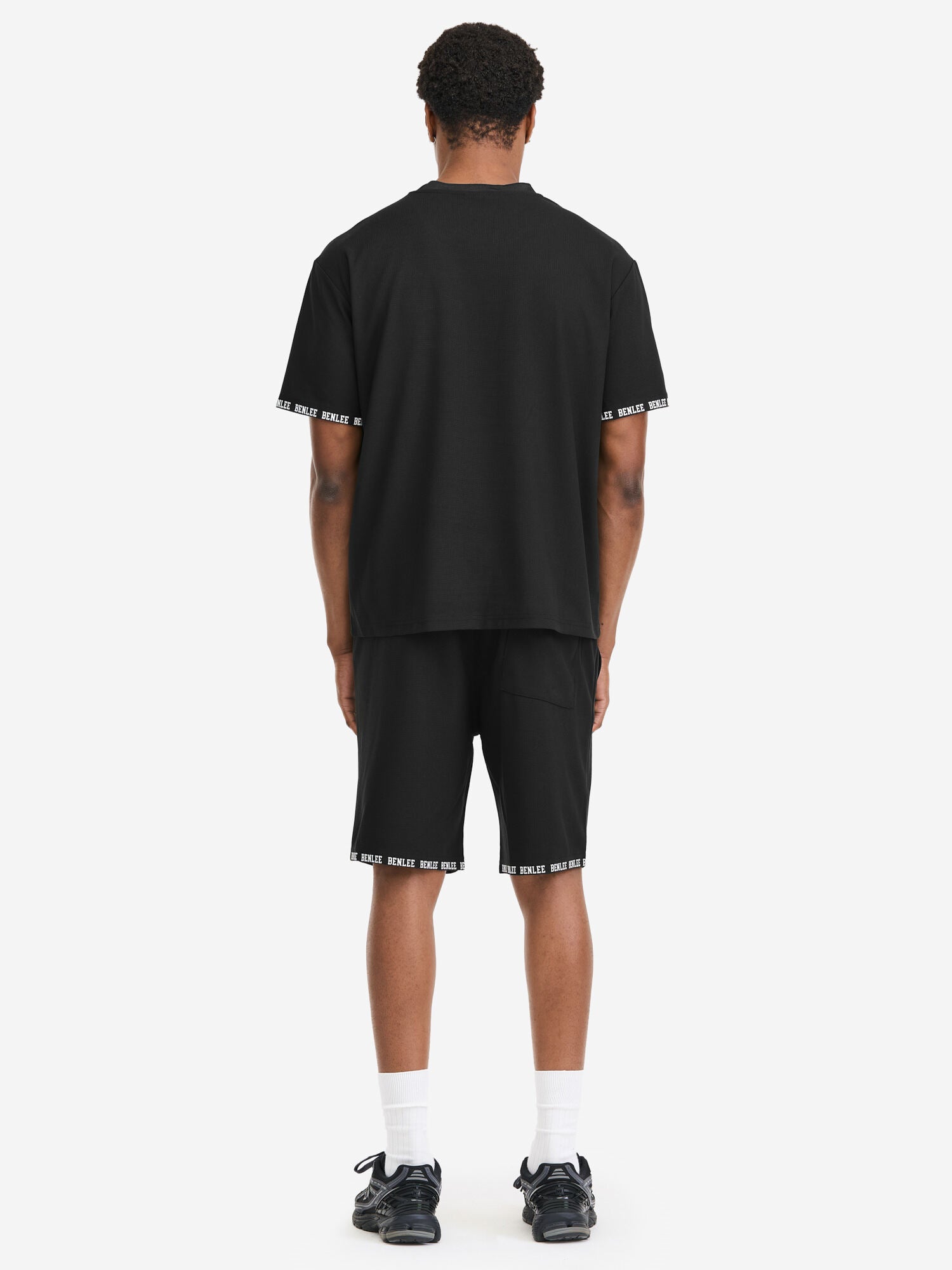benlee-irstead-t-shirt-shorts-set-f-r-herren-relaxed-fit-mit-3d-gummi-print image 4