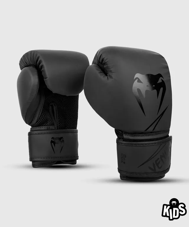 venum-classic-kids-boxhandschuhe-8oz-wlmt-edition-schwarz-schwarz image 1