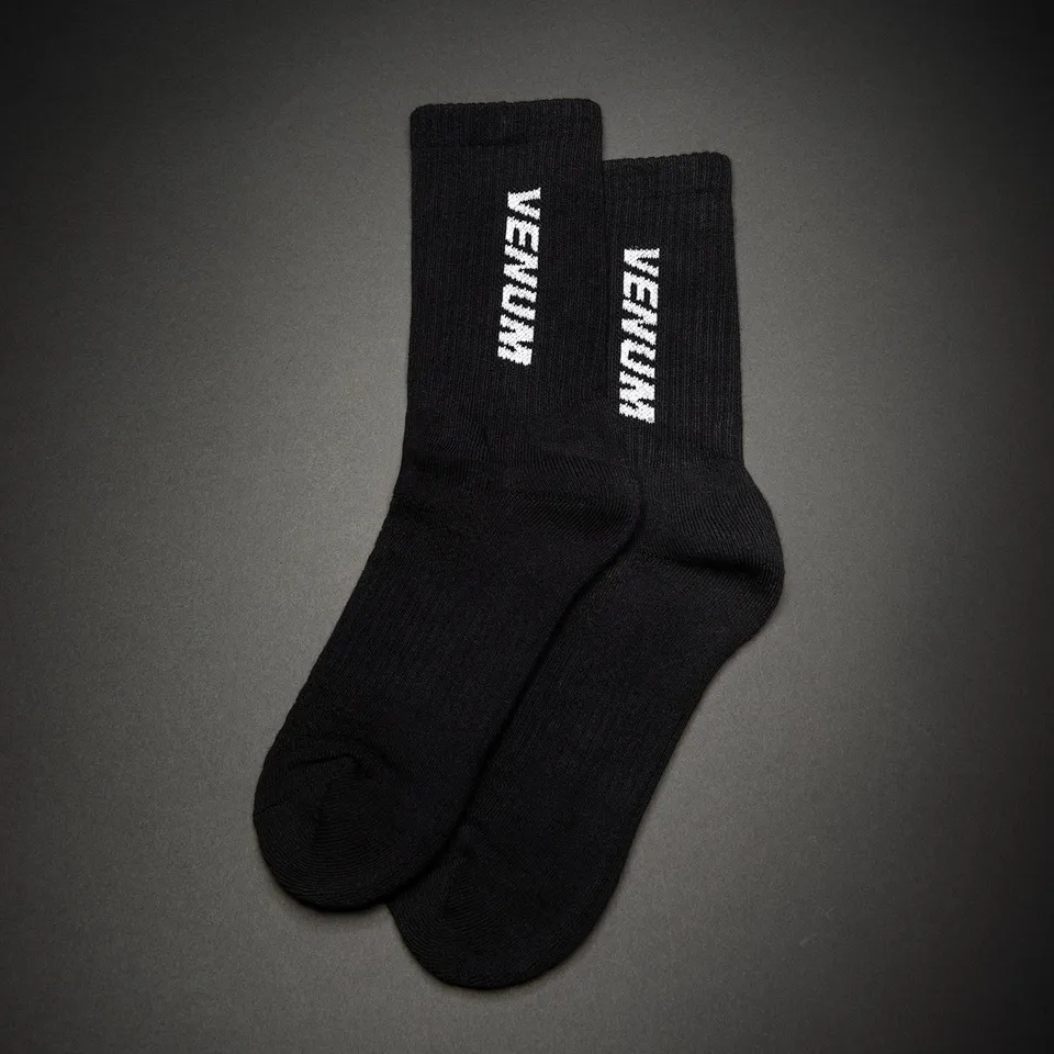 venum-essential-crew-socken-3er-pack-schwarz-wei image 1