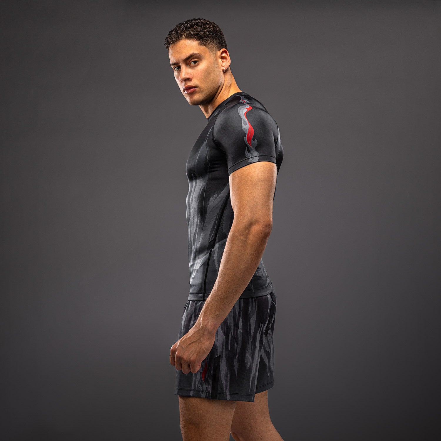 venum-demon-kurzarm-rashguard-schwarz-grau-f-r-herren image 3