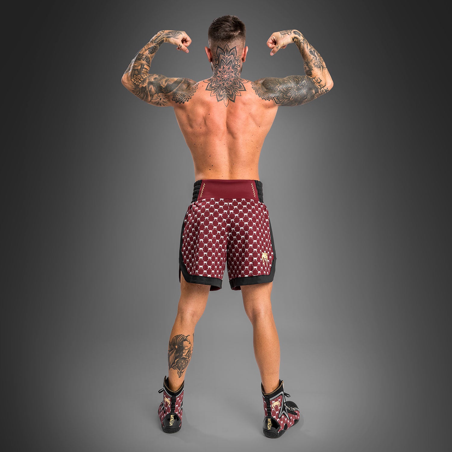 venum-monogram-boxershorts-schwarz-burgund image 6