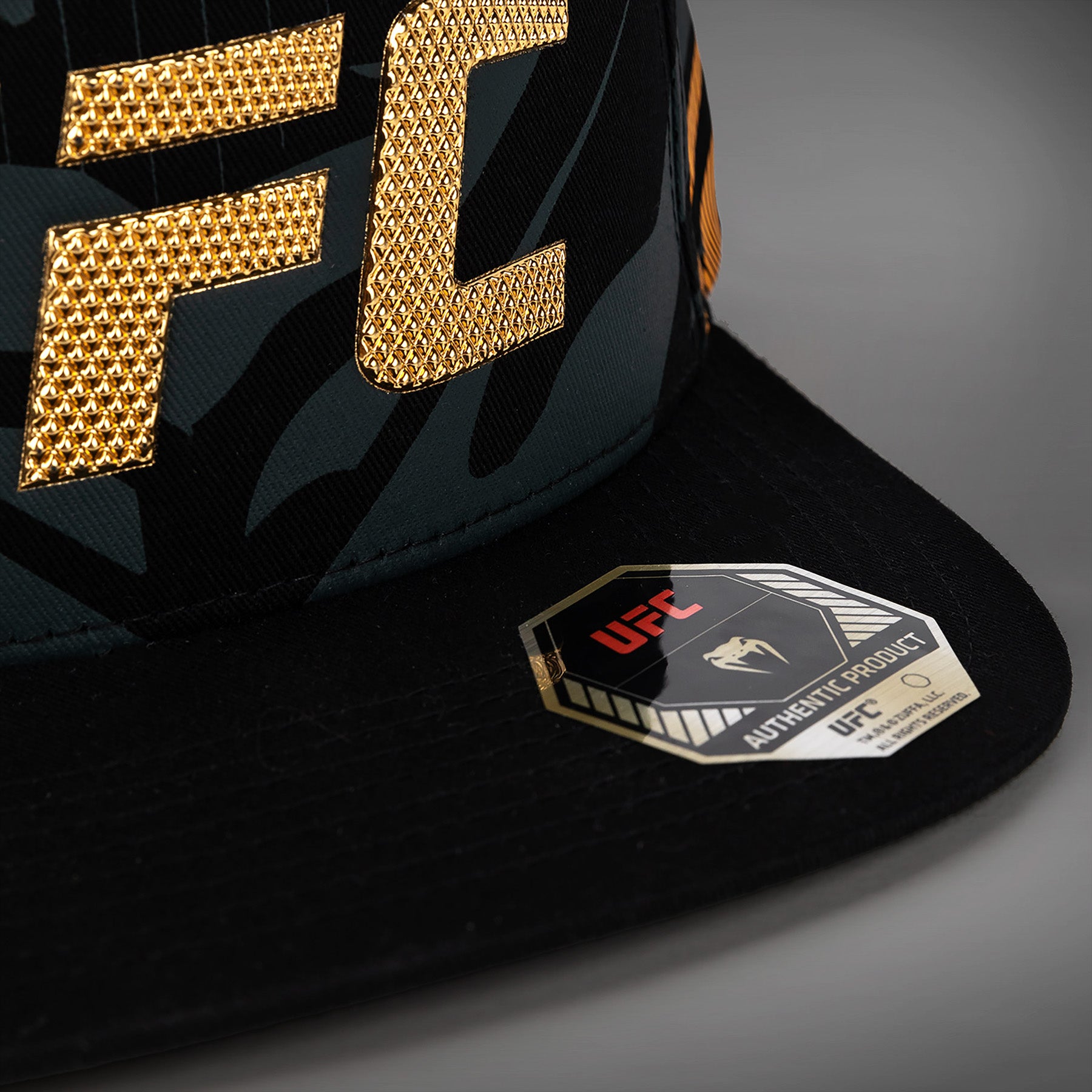 ufc-fusion-by-venum-authentic-fight-night-sport-cap-champion-schwarz-gold image 5