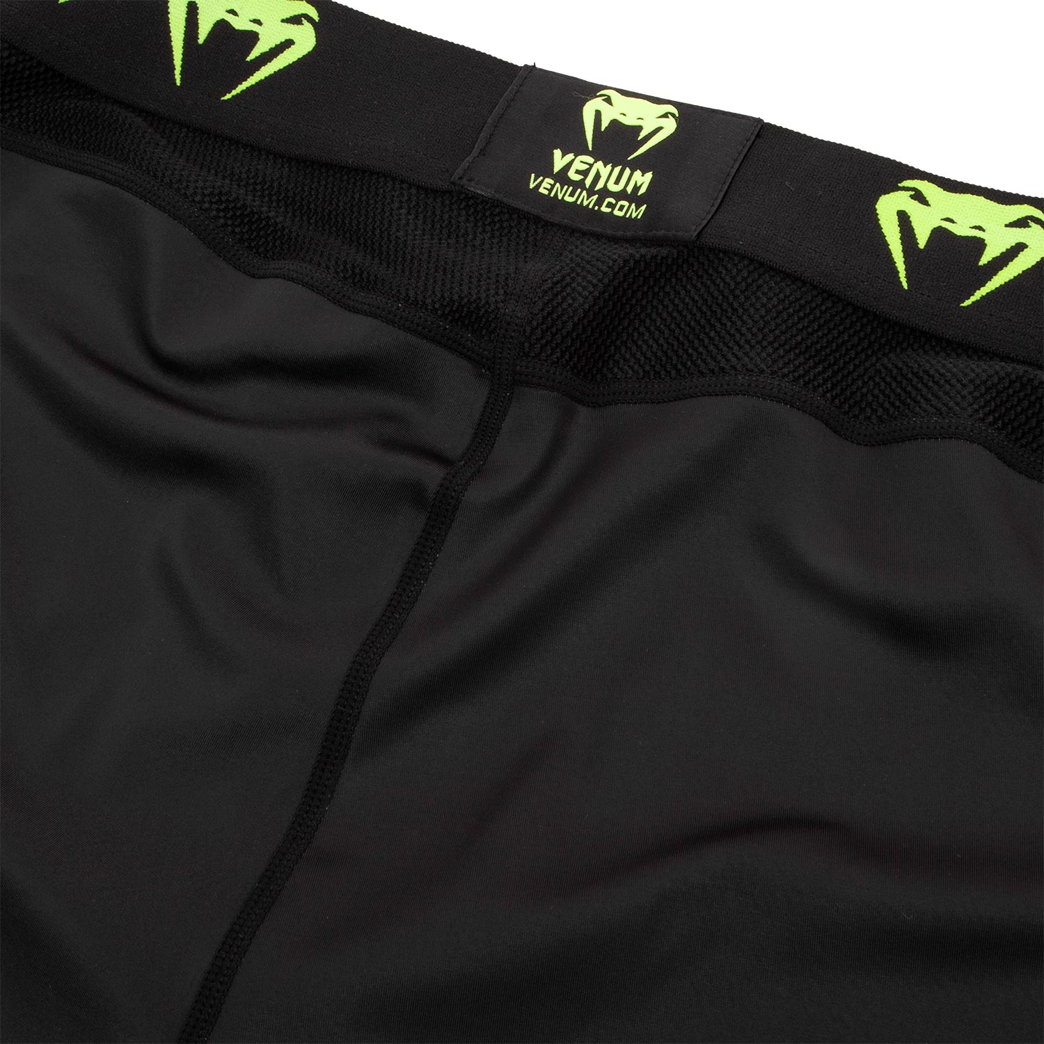 venum-logos-kompressionshose-lang-schwarz-neongelb image 6
