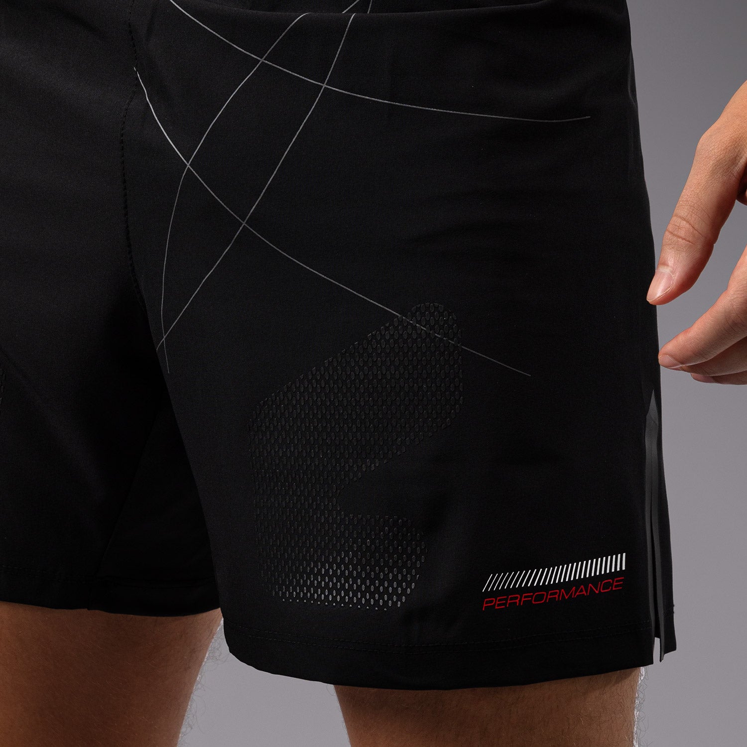 venum-tactical-xt-fightshorts-herren-schwarz-feuerrot-lang-geschnitten image 6