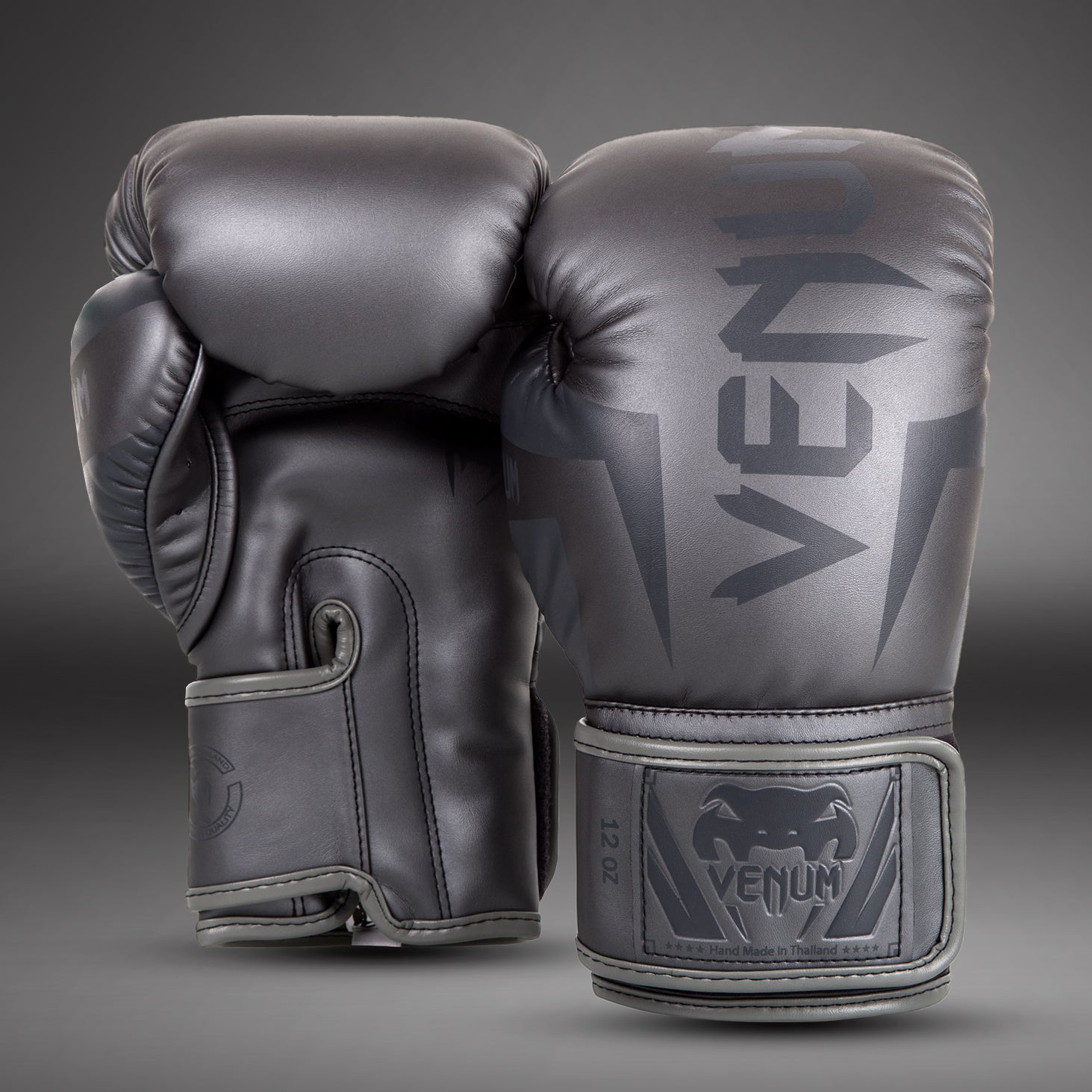 venum-elite-boxhandschuhe-grau-grau image 2