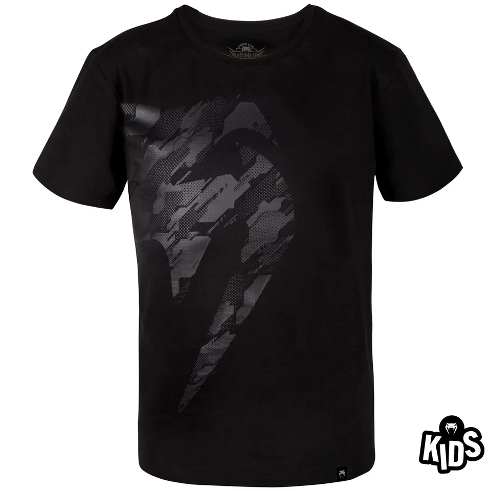 venum-tecmo-giant-kids-t-shirt-schwarz-khaki image 1