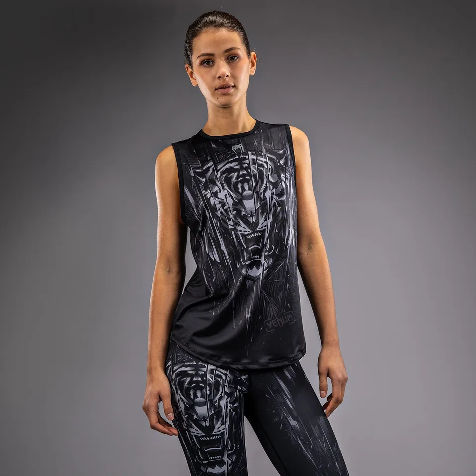 venum-tiger-damen-tanktop-schwarz-silber image 1