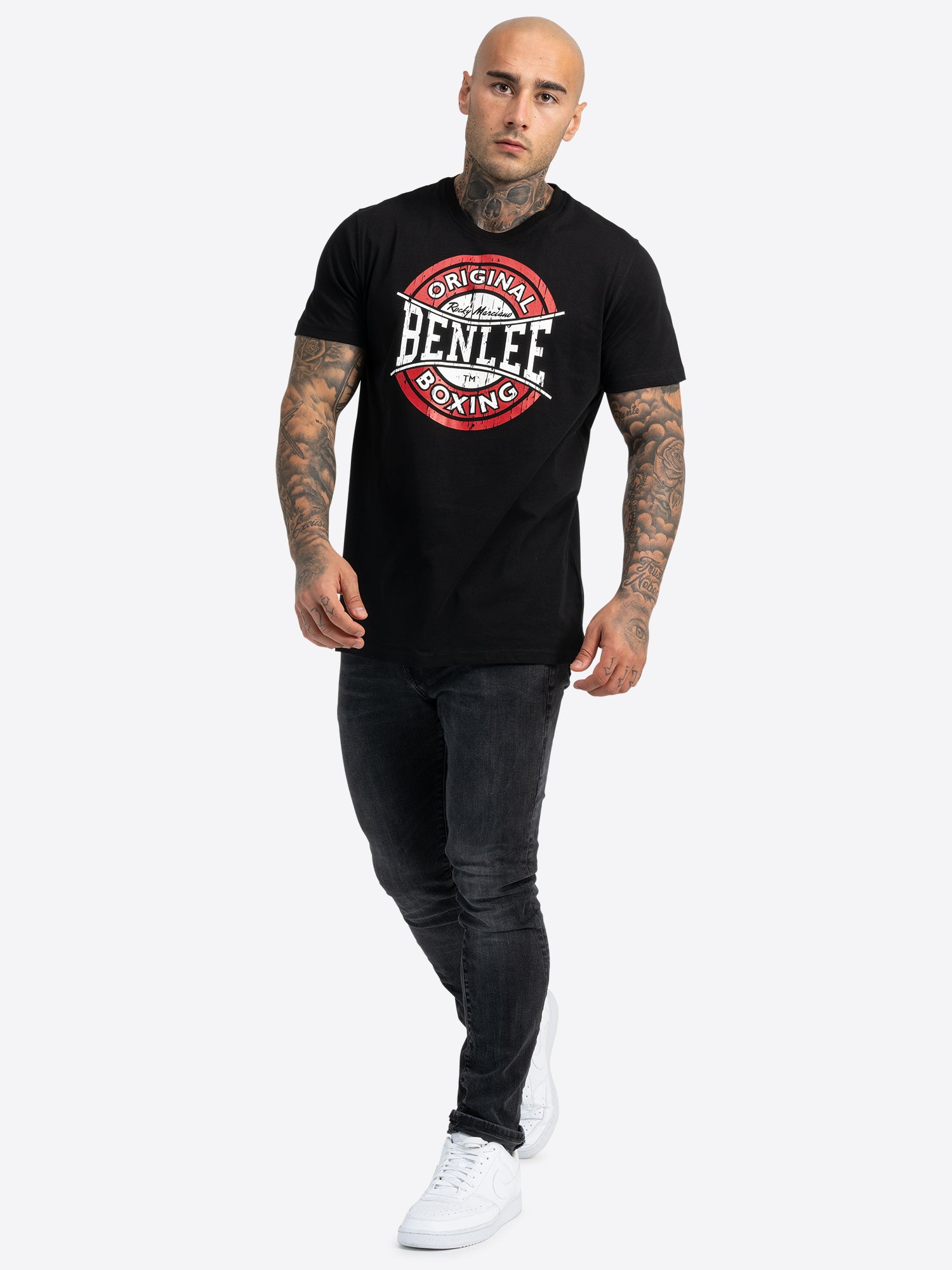 benlee-boxing-logo-t-shirt-herren-baumwoll-shirt-mit-distressed-kreis-logo image 2