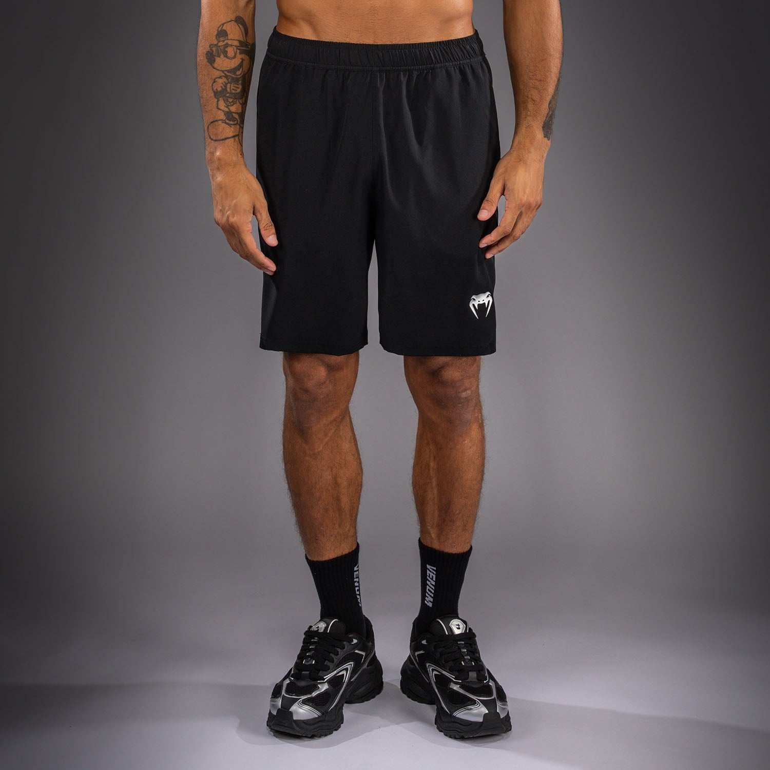 venum-contender-trainingsshorts-herren-schwarz-silber image 1