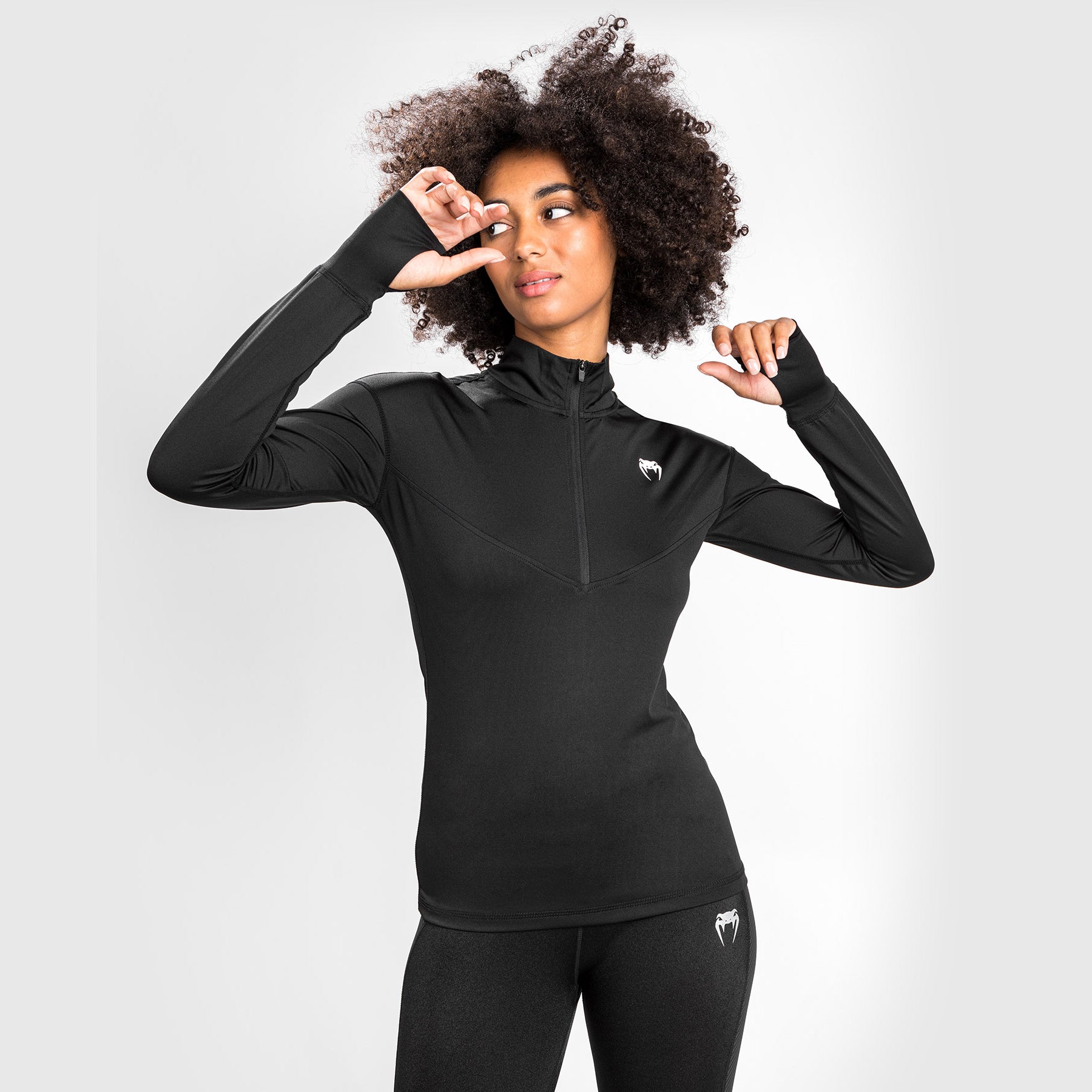 venum-essential-base-layer-top-langarm-schwarz image 2