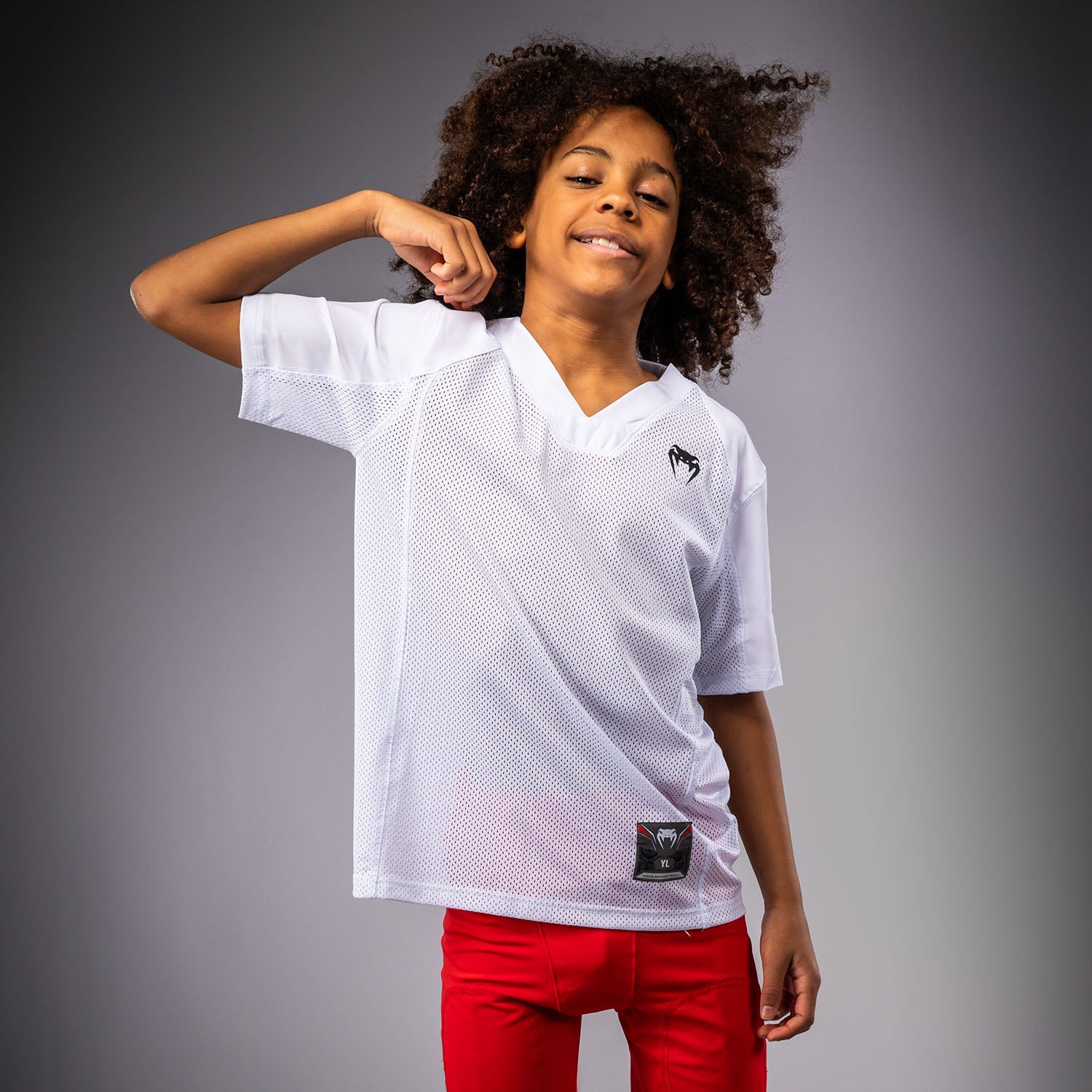 venum-elite-fu-ball-t-shirt-kinder-kurzarm-wei image 5