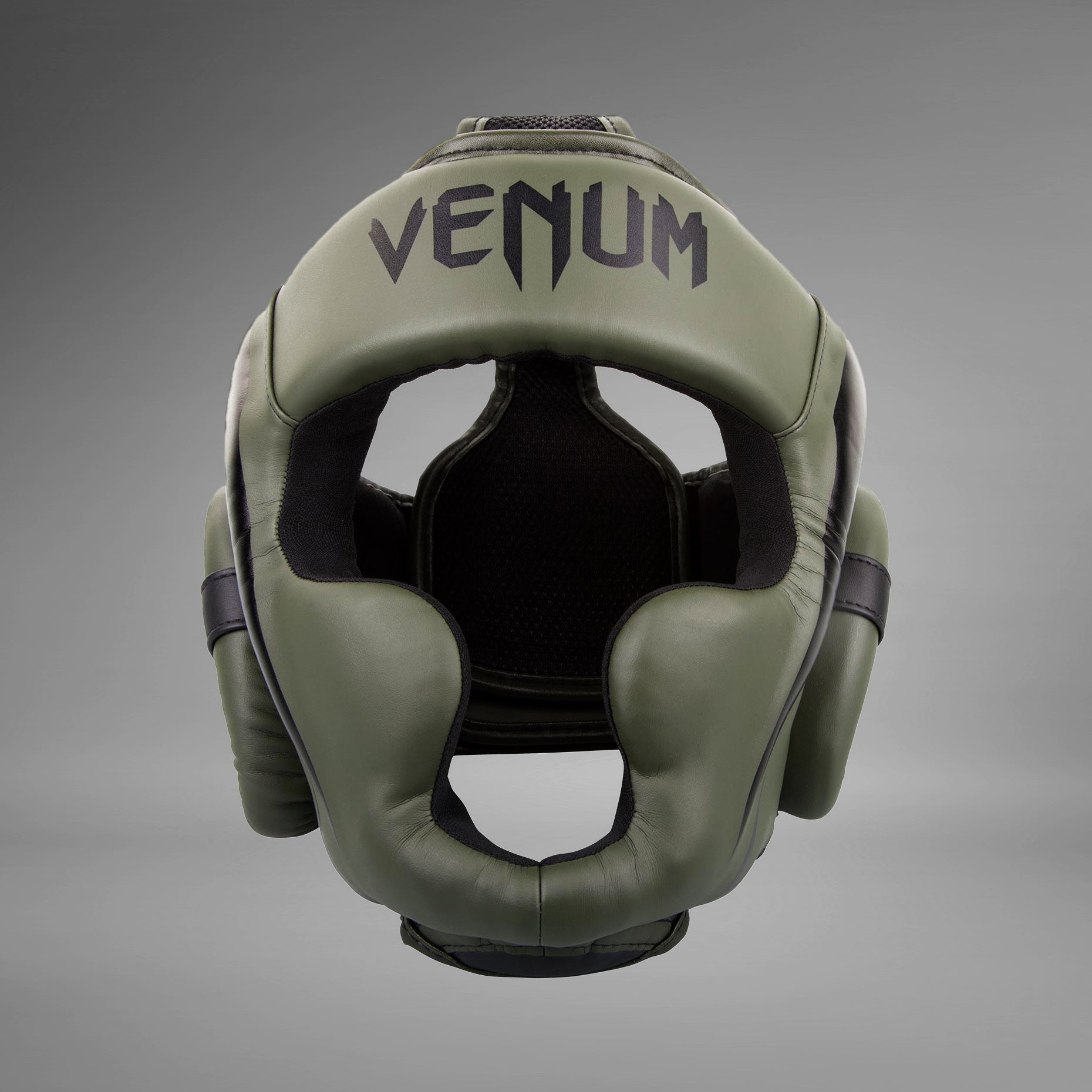 venum-elite-kopfschutz-khaki-schwarz image 2