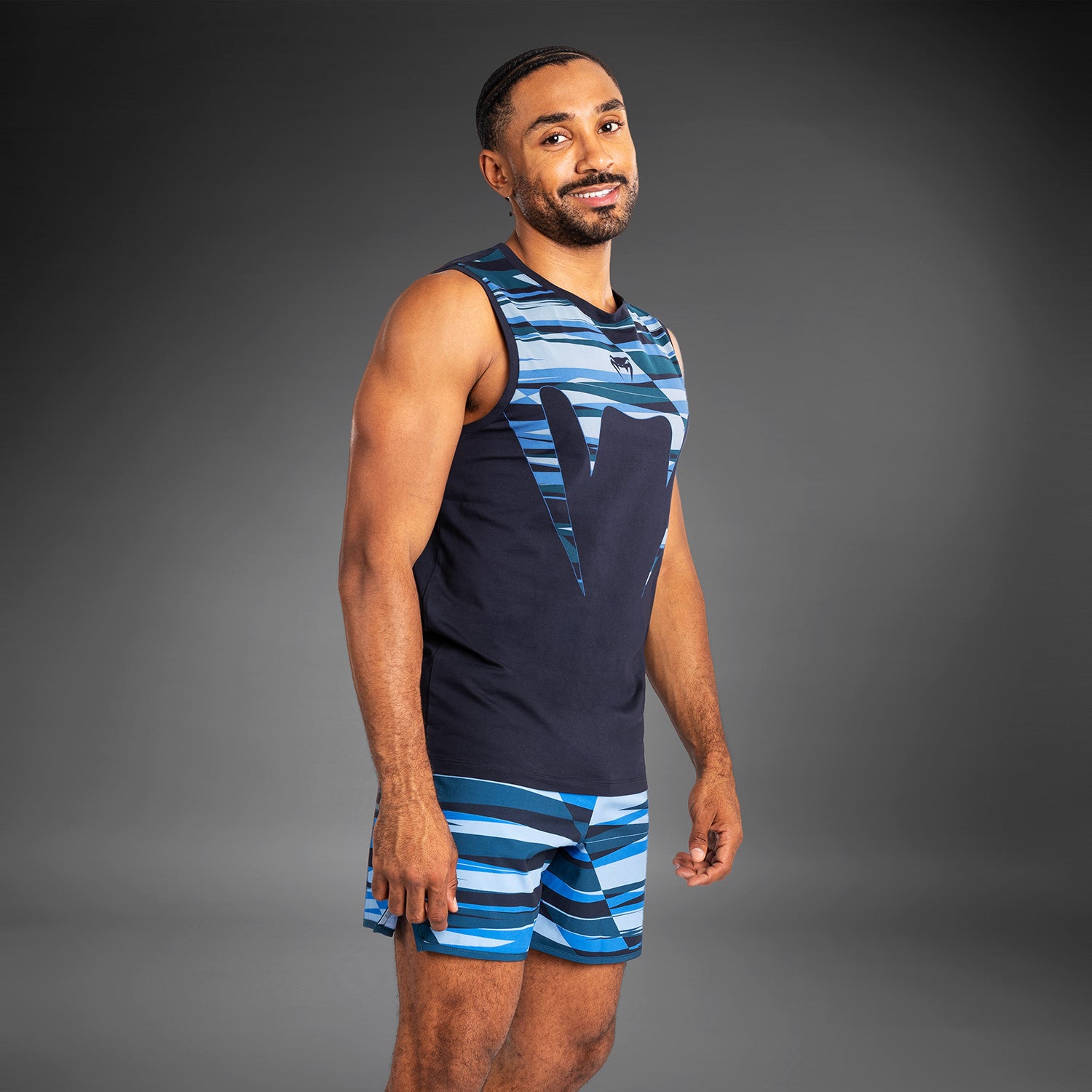 venum-rapid-herren-tank-top-snake-head-shadow-blue image 2