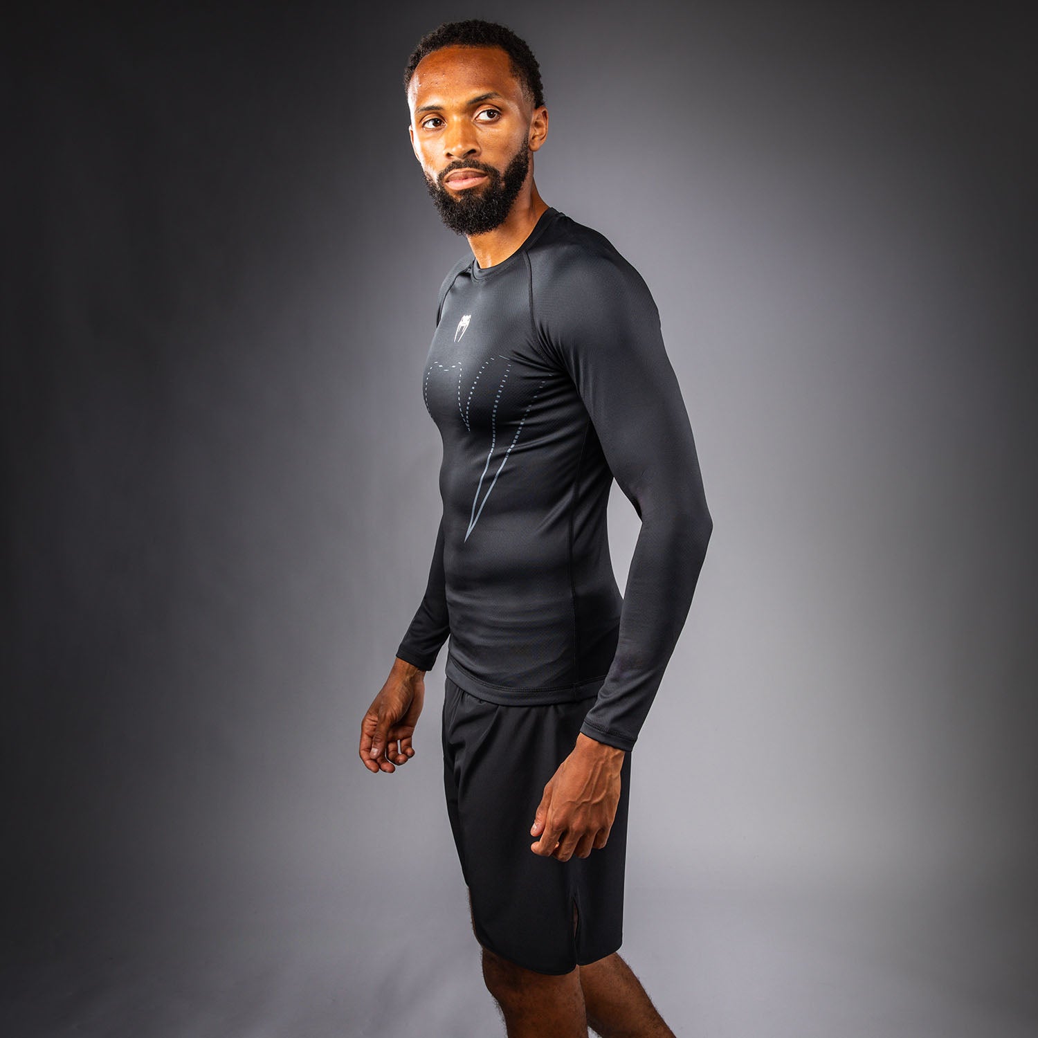 venum-edge-langarm-rashguard-schwarz-sand image 2