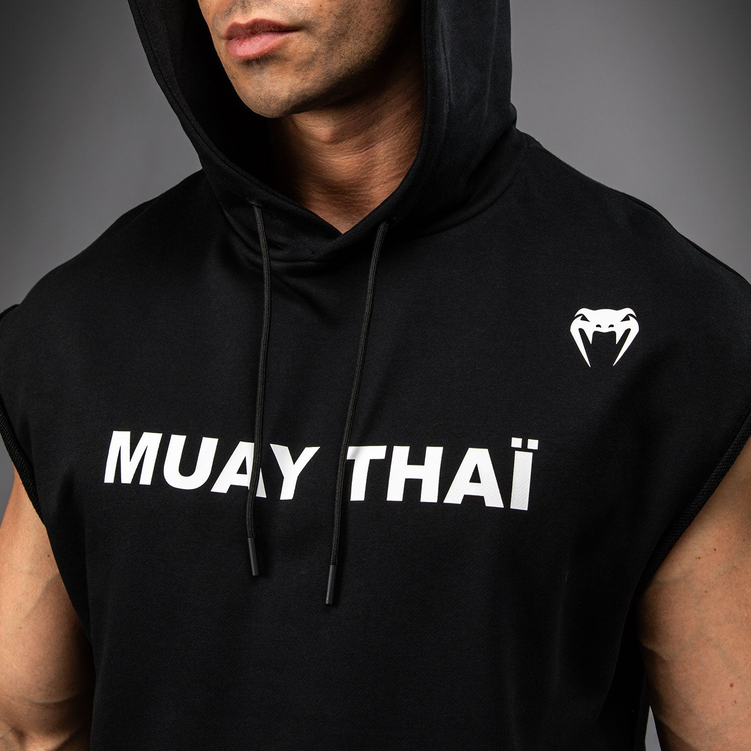 venum-muay-thai-vt-rmelloser-hoodie-herren-schwarz-wei image 5