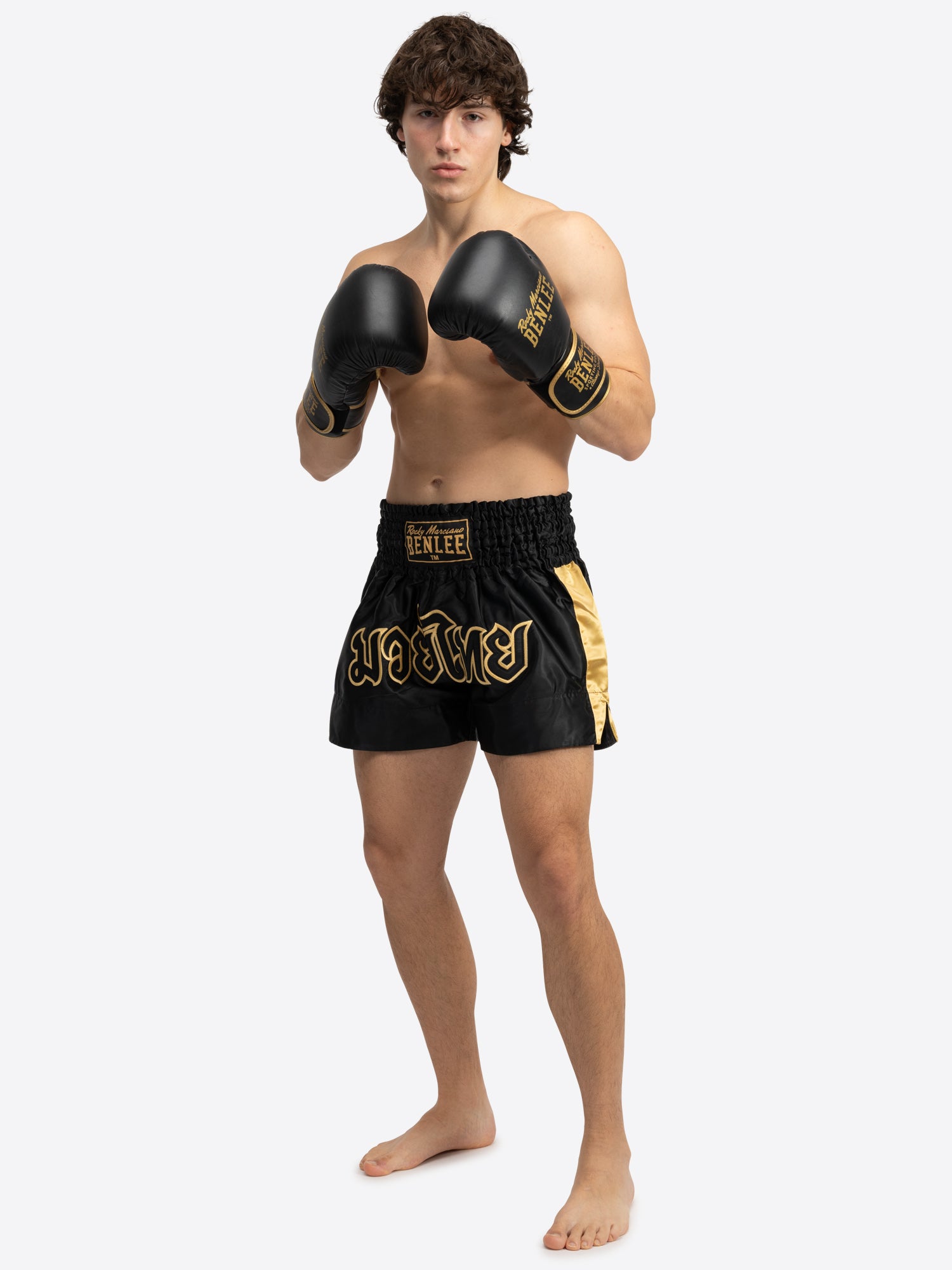 benlee-goldy-thaiboxhose-satin-muay-thai-shorts-f-r-training-wettkampf image 2
