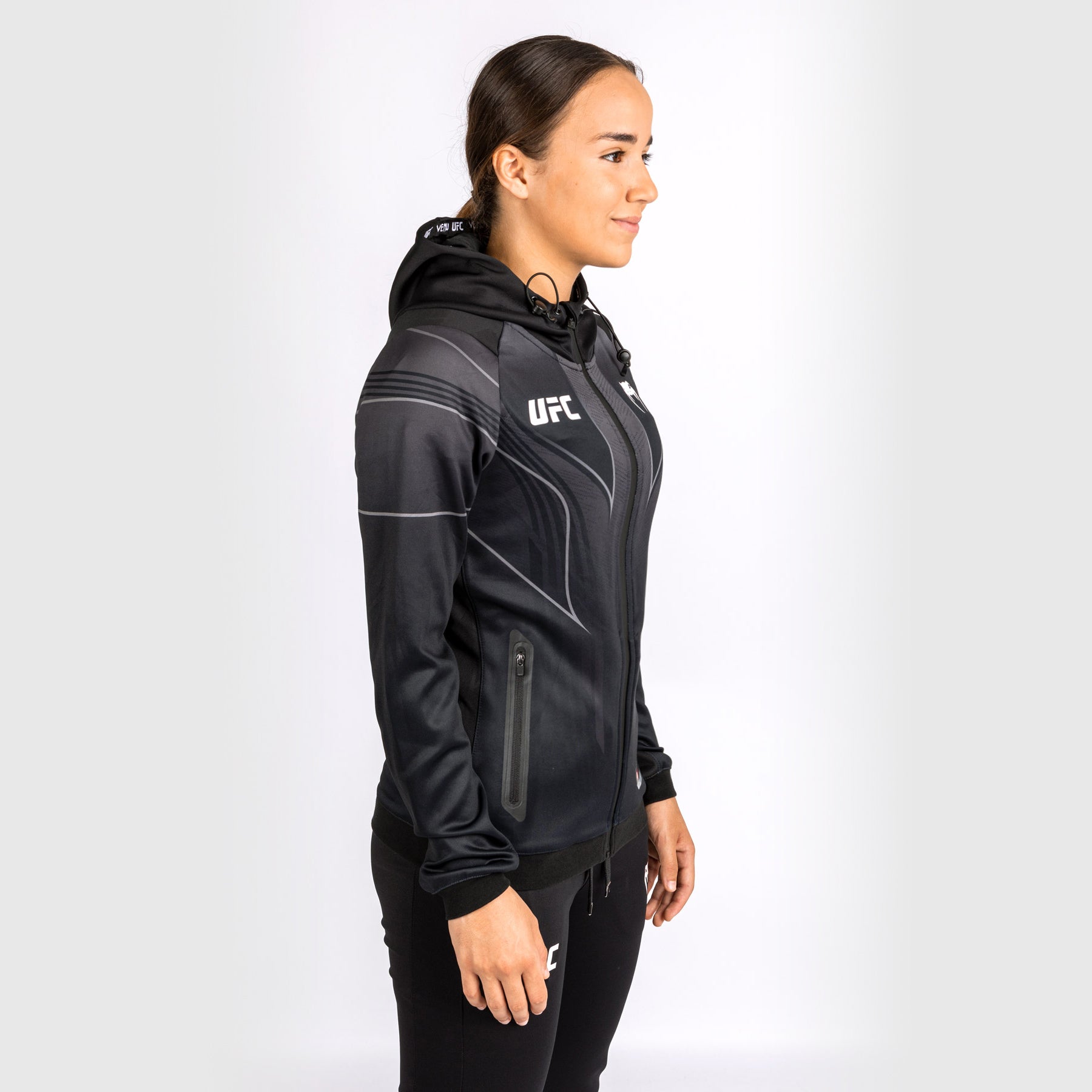 venum-ufc-authentic-fight-night-2-0-walkout-hoodie-damen-schwarz image 4