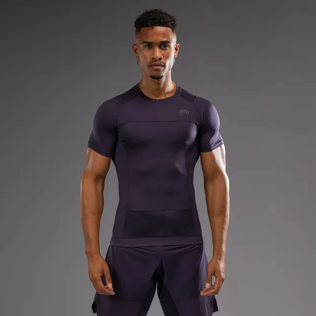 venum-g-fit-air-herren-kurzarm-rashguard-tiefpurpur image 1