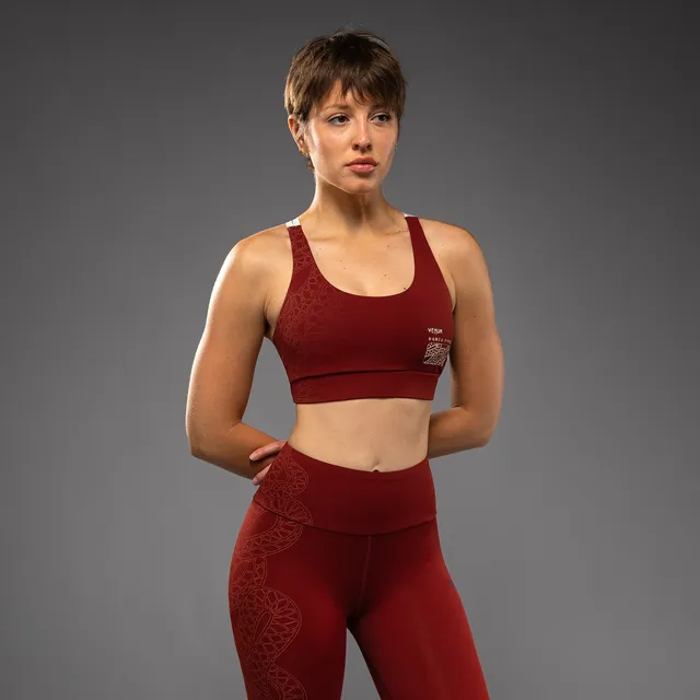 venum-serpenti-damen-sport-bh-burgunder-elfenbein image 1