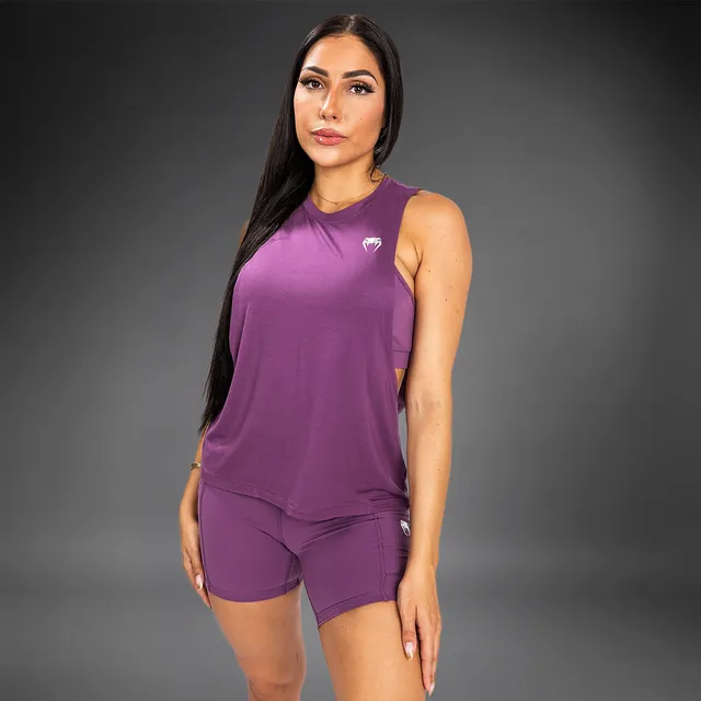 venum-essential-drop-sleeve-tank-top-dunkle-orchidee-geb-rstetes-silber image 1
