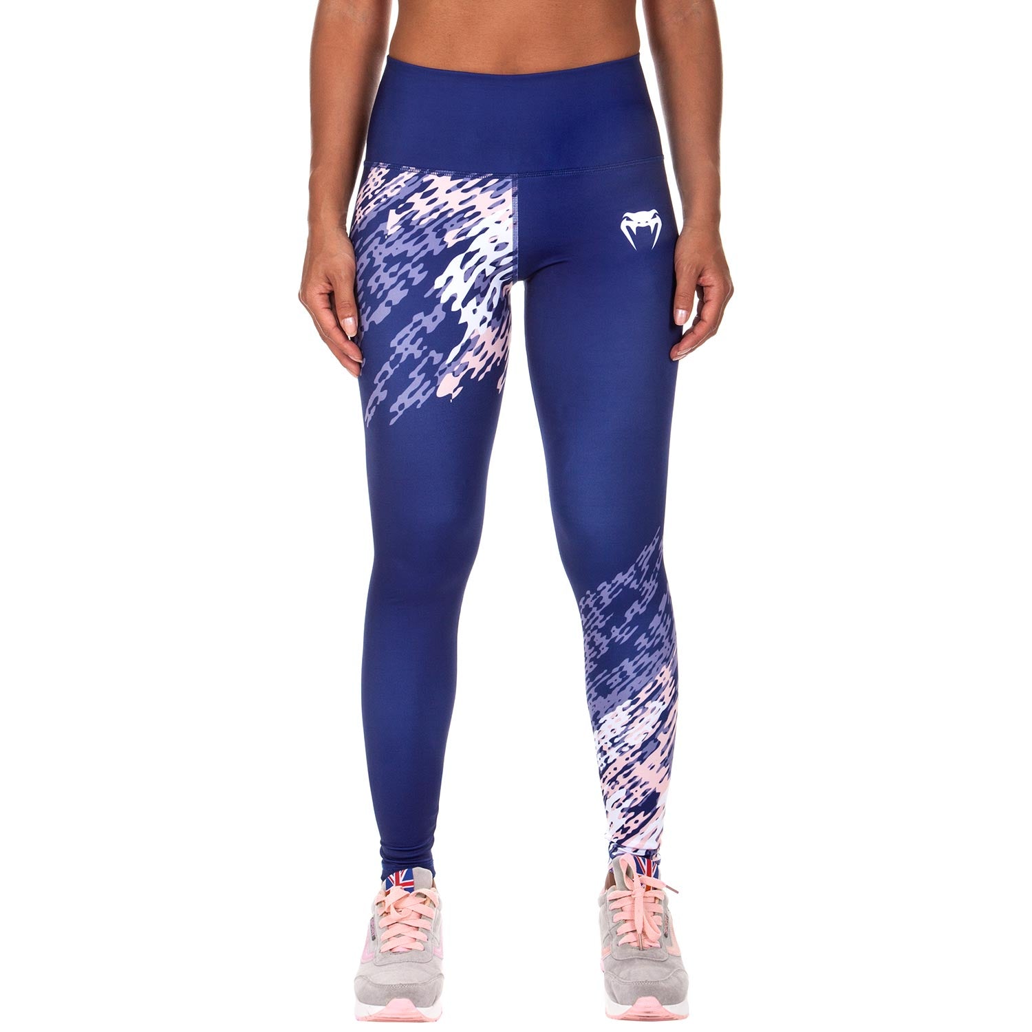 venum-neo-camo-leggings-marineblau-koralle-damen image 2