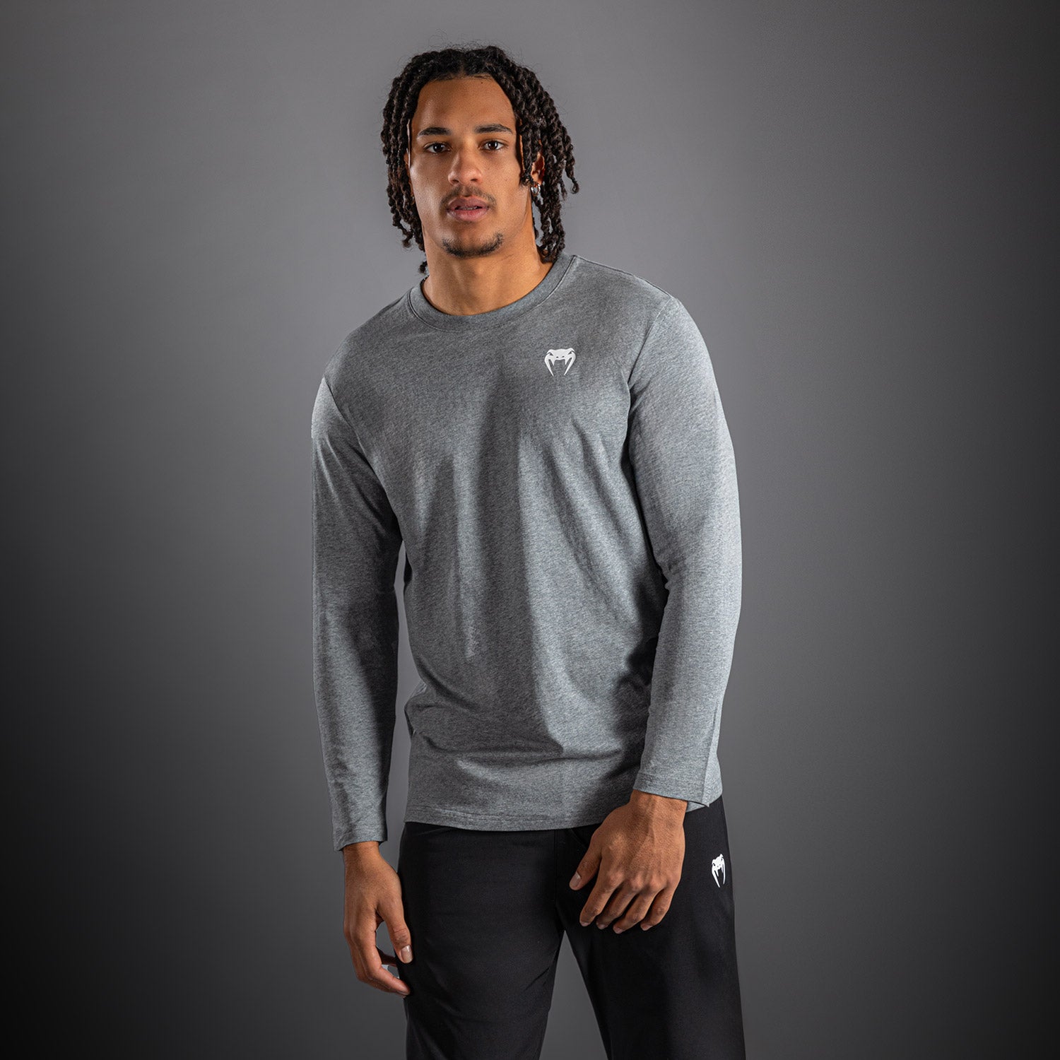 venum-lineup-langarm-t-shirt-f-r-herren-m-lange-grau-wei image 1