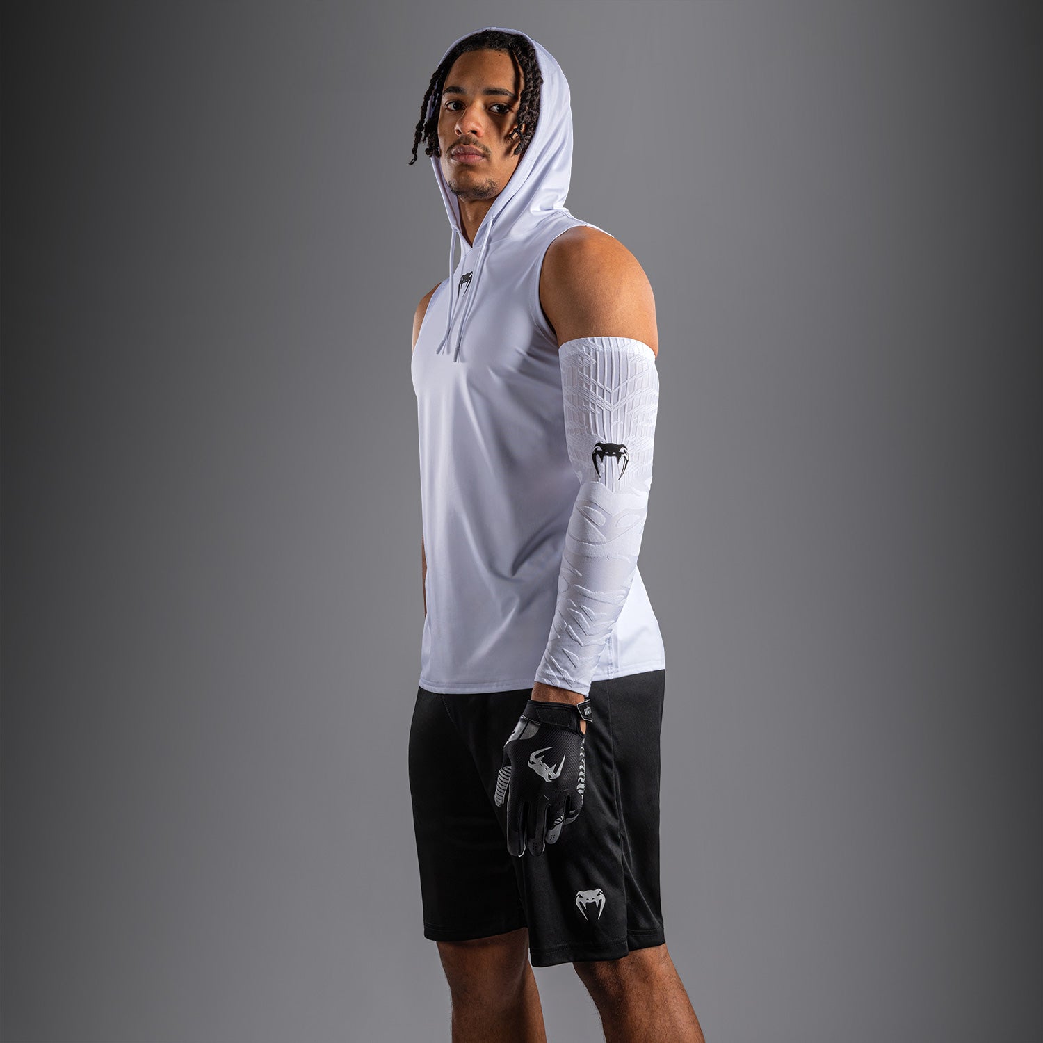 venum-elite-rmelloser-dry-tech-kapuzenpullover-wei image 4