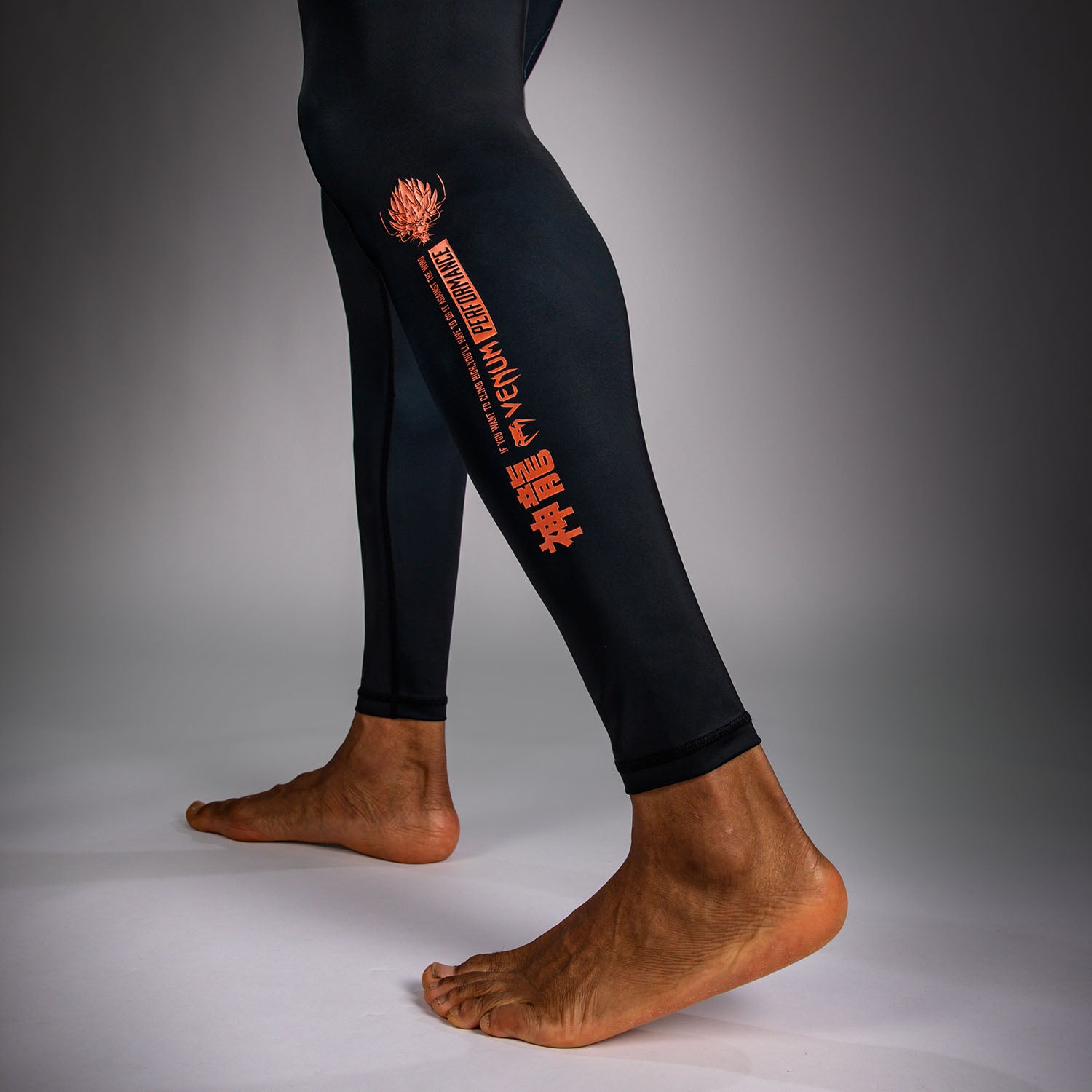 venum-thunder-dragon-spats-schwarz-grau-kupfer image 7