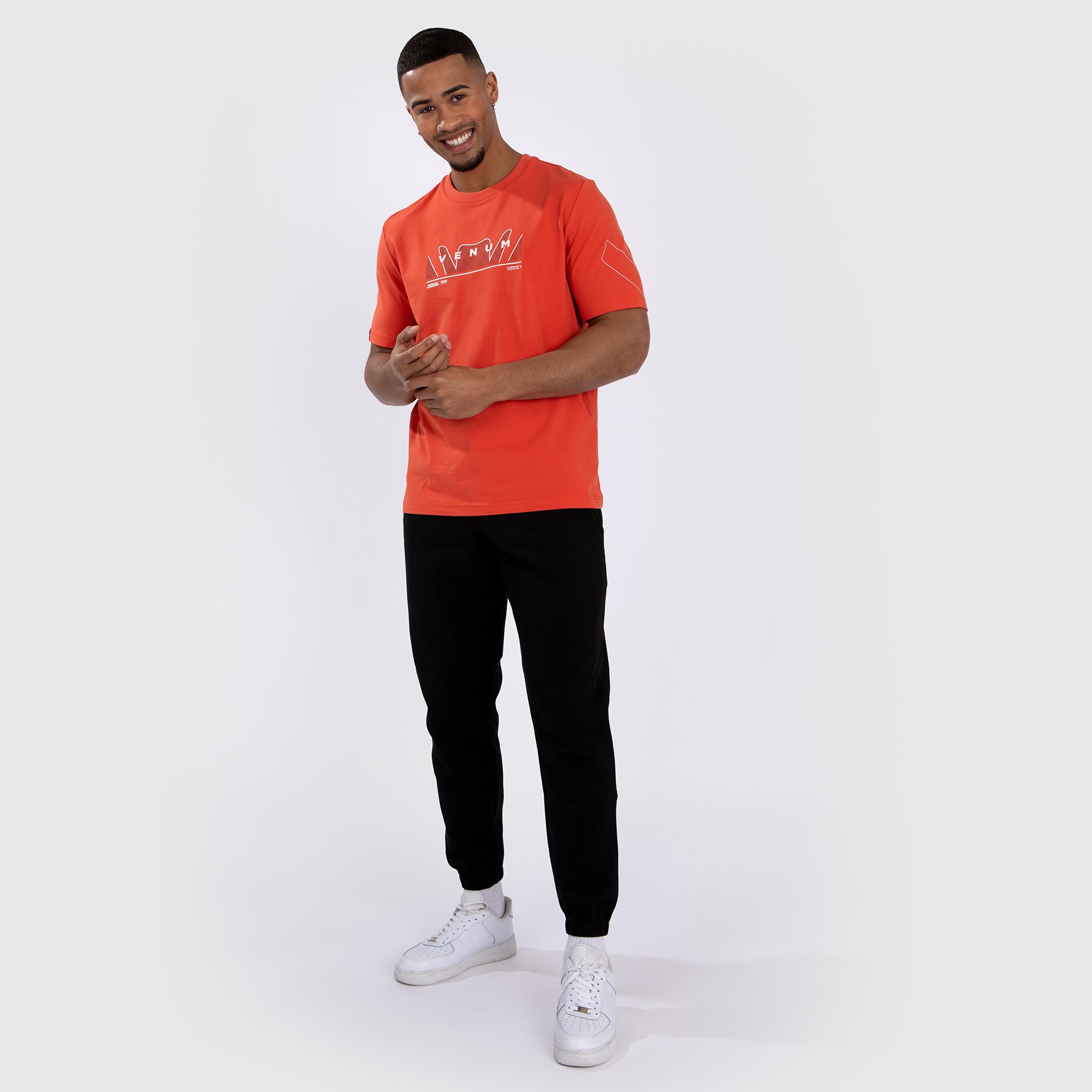 venum-snake-print-t-shirt-fluo-orange-herren image 2