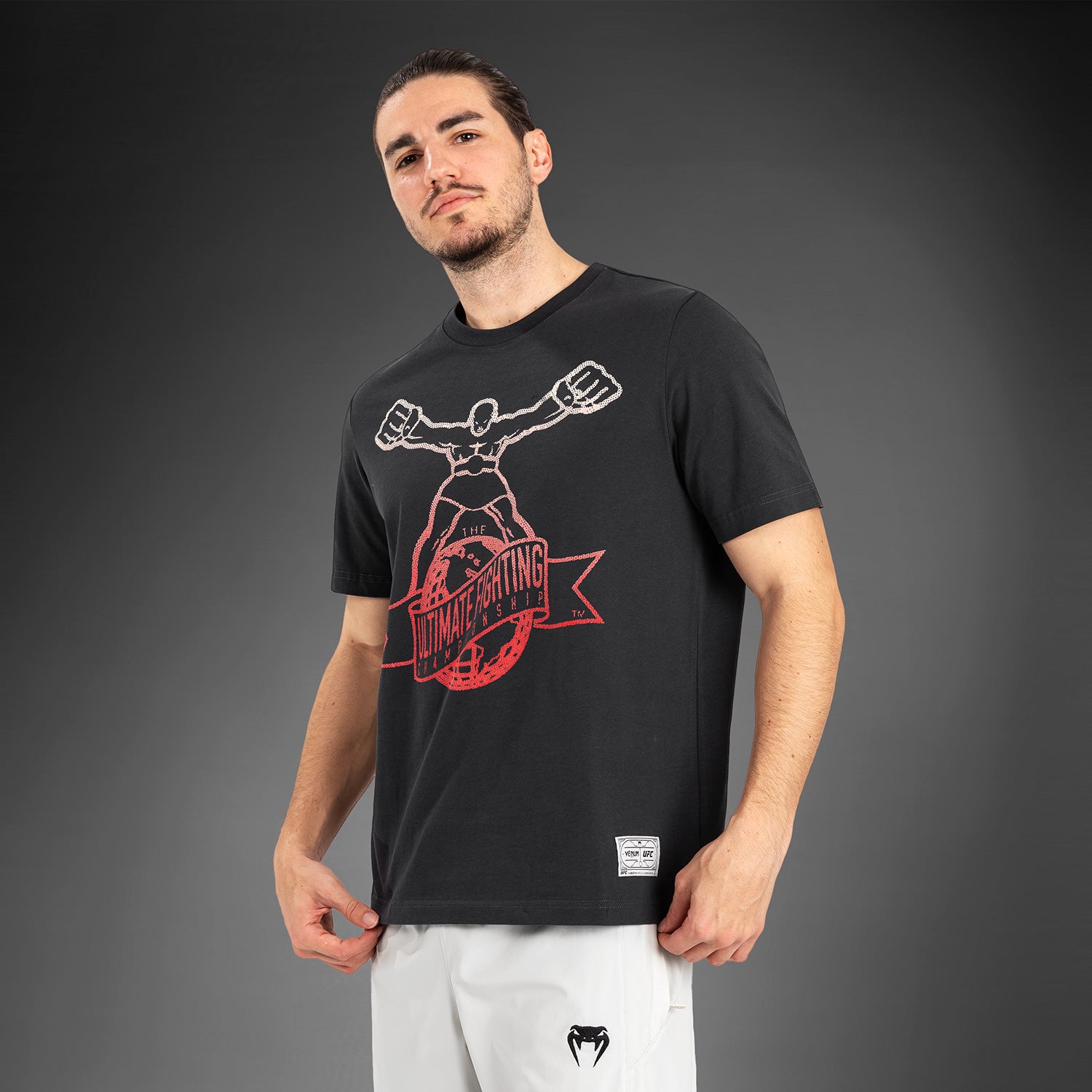ufc-by-venum-ulti-man-t-shirt-grau-rot image 3