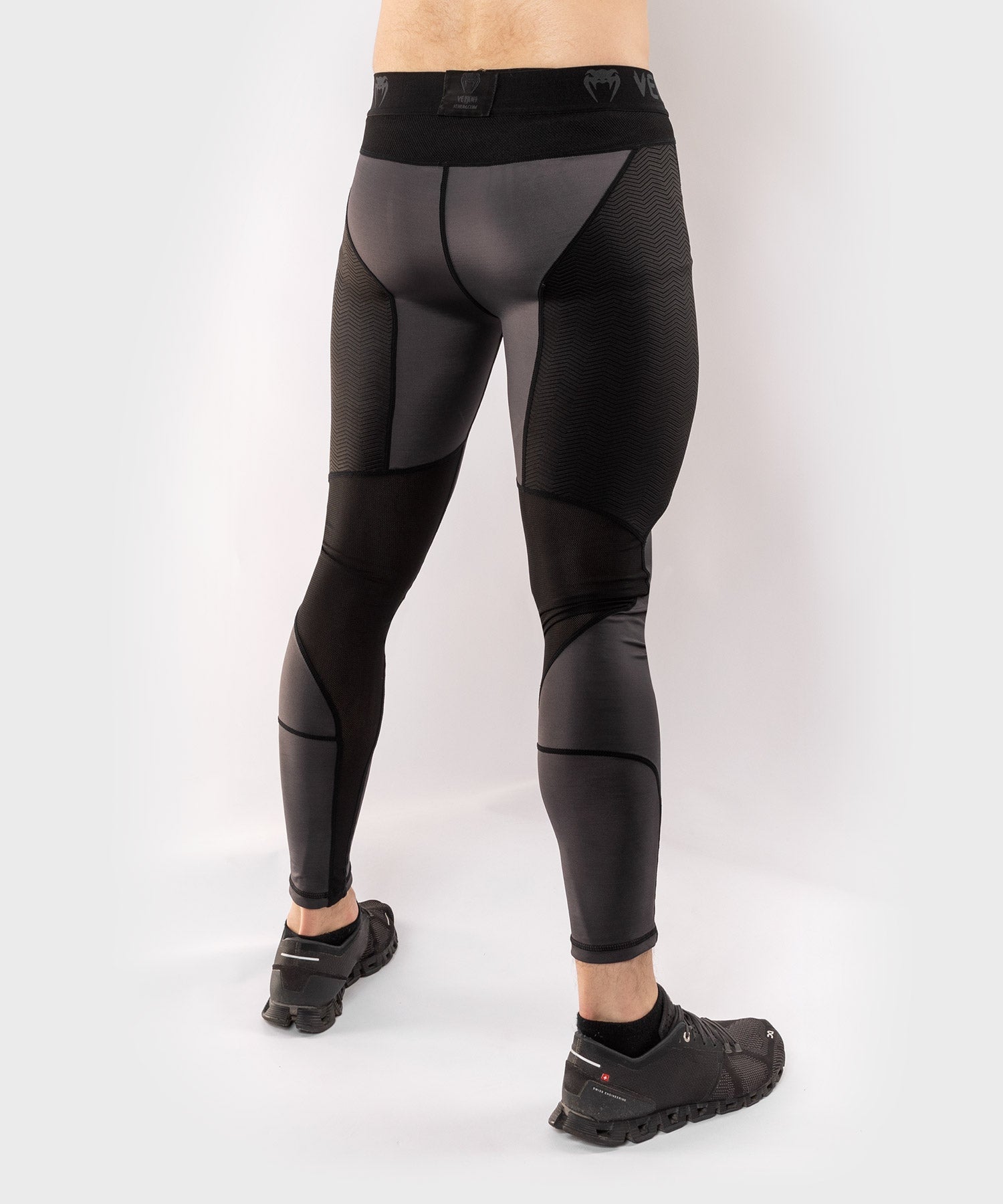 venum-g-fit-spats-kompressionshose-grau-schwarz image 3