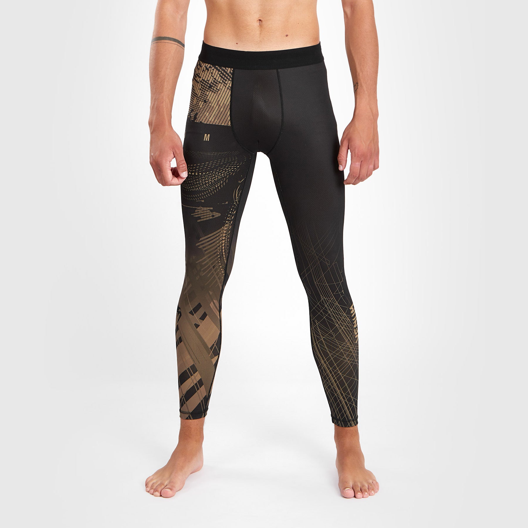 venum-gorilla-jungle-kompressionshose-schwarz-sand image 1