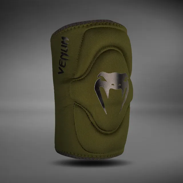 venum-kontact-gel-knieschoner-khaki-schwarz image 1