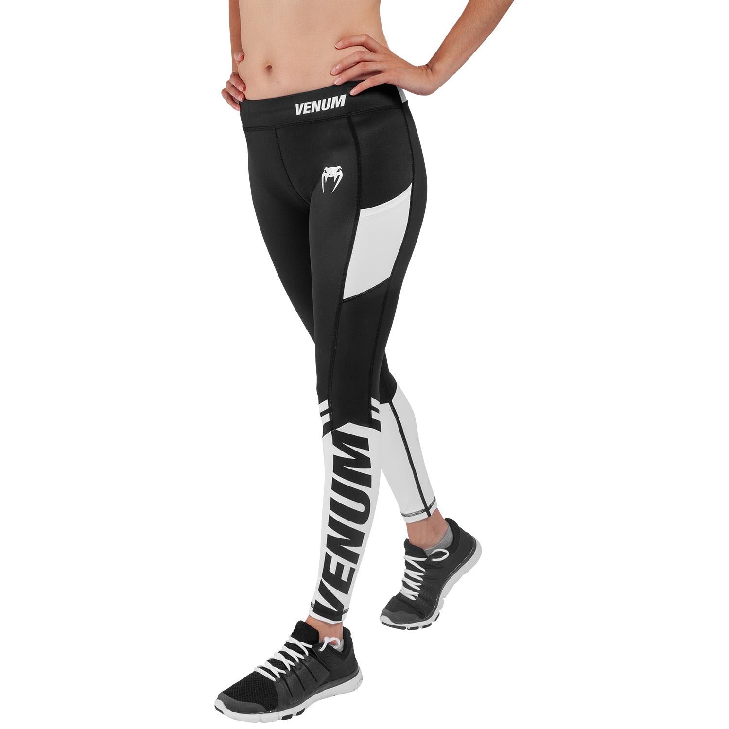 venum-power-2-0-leggings-damen-schwarz-wei image 4