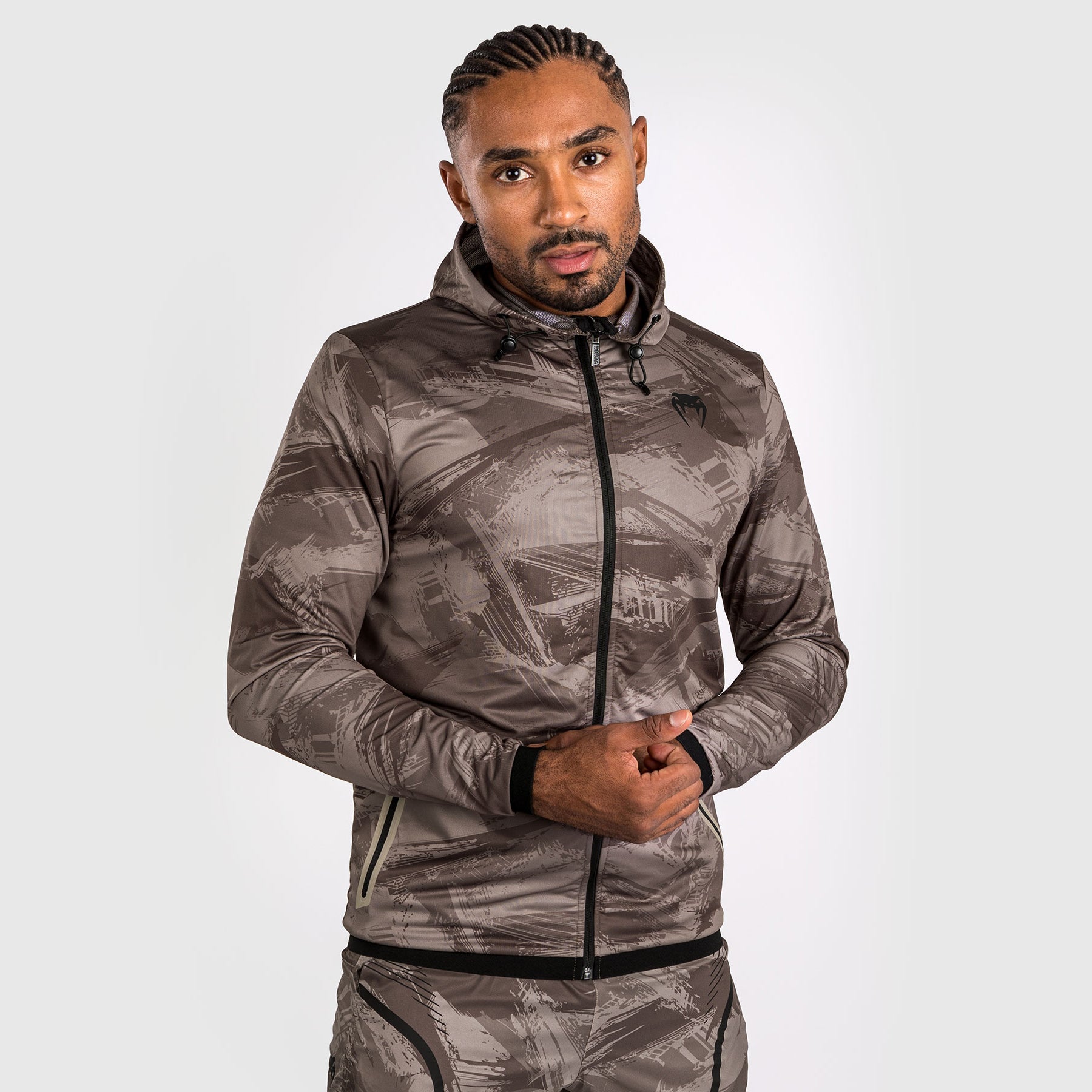 venum-electron-3-0-hoodie-herren-mit-reissverschluss-sand image 1