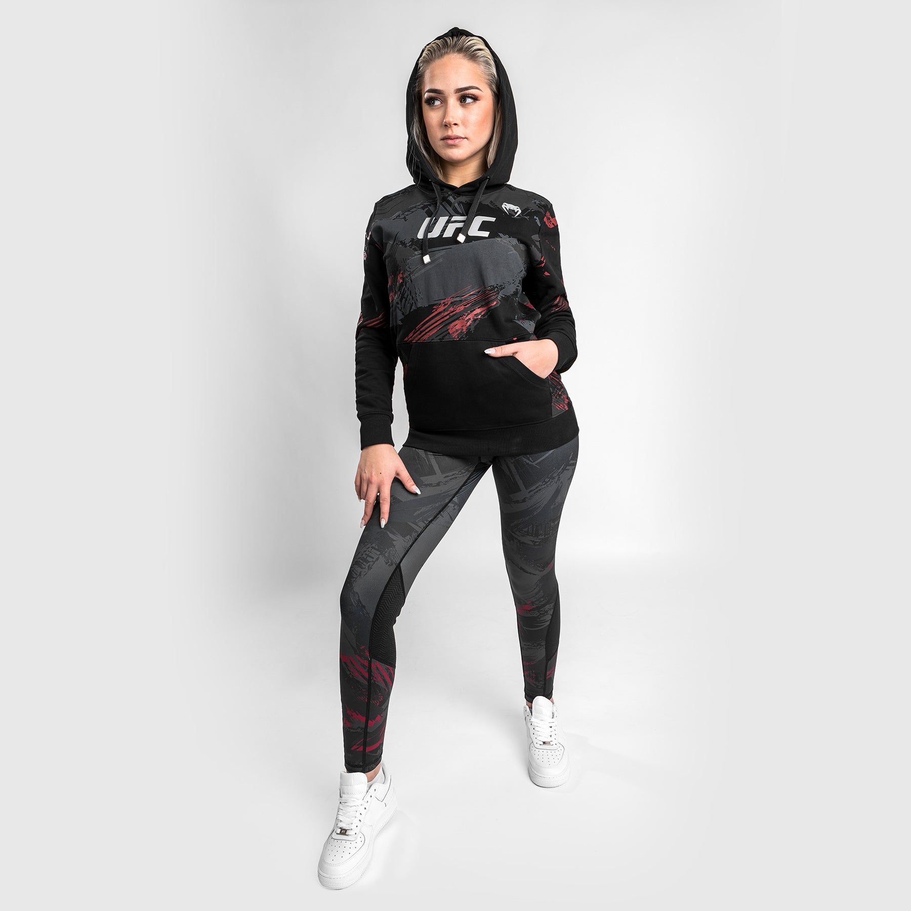 ufc-venum-authentic-fight-week-2-0-hooded-sweatshirt-damen-schwarz image 6